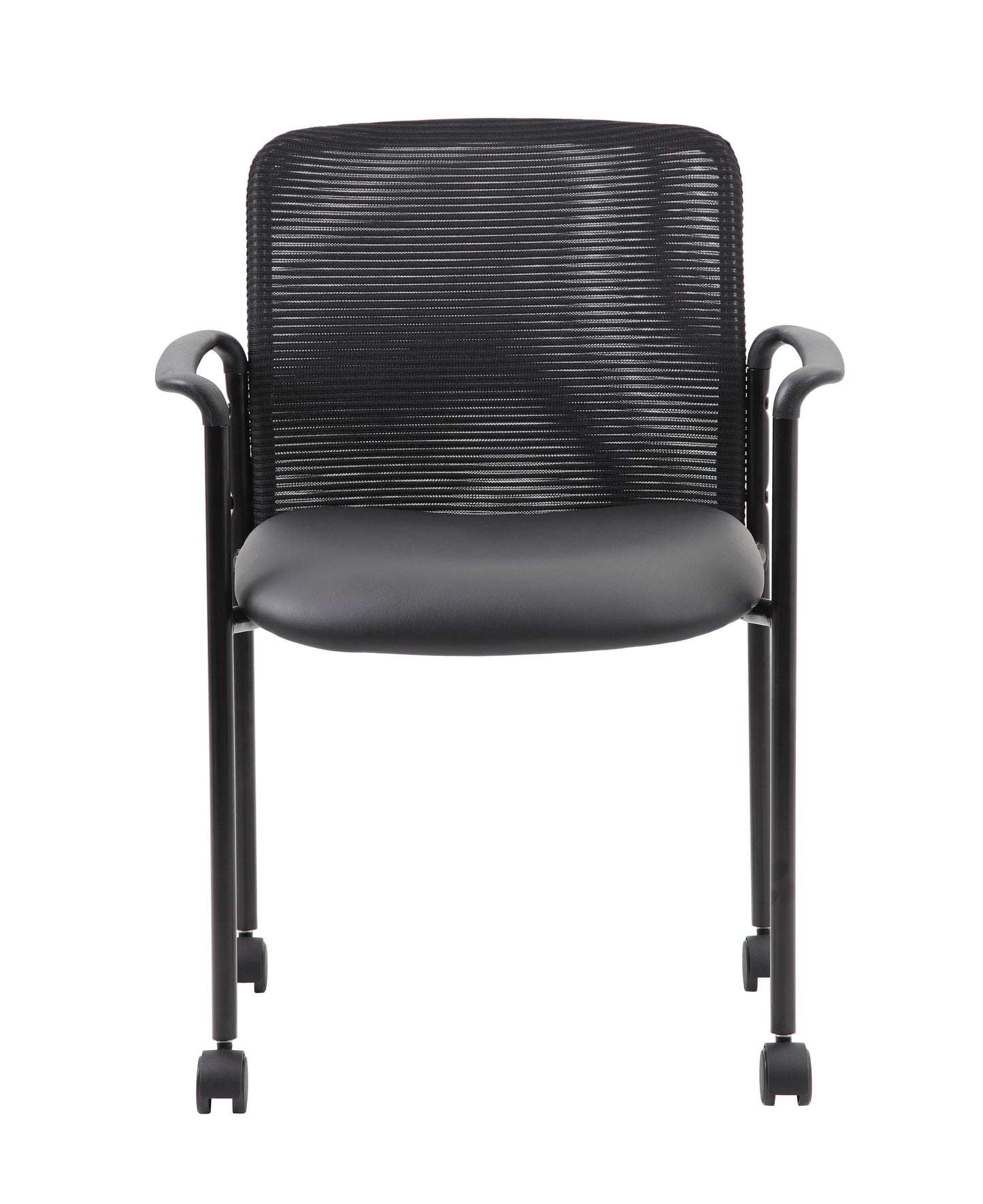 Boss Mesh Guest Chair with Casters, Black image 5