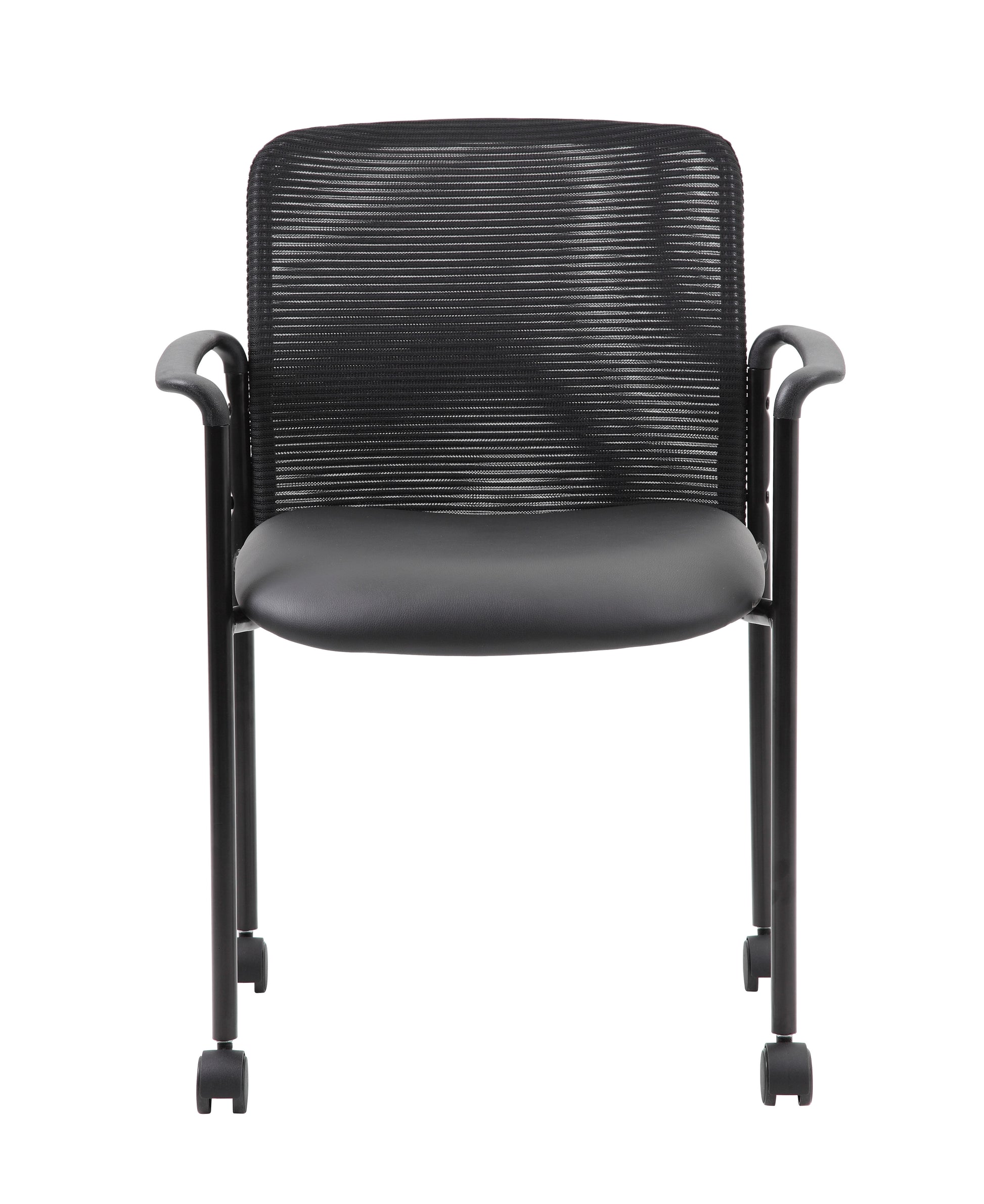 Boss Mesh Guest Chair with Casters, Black image 5