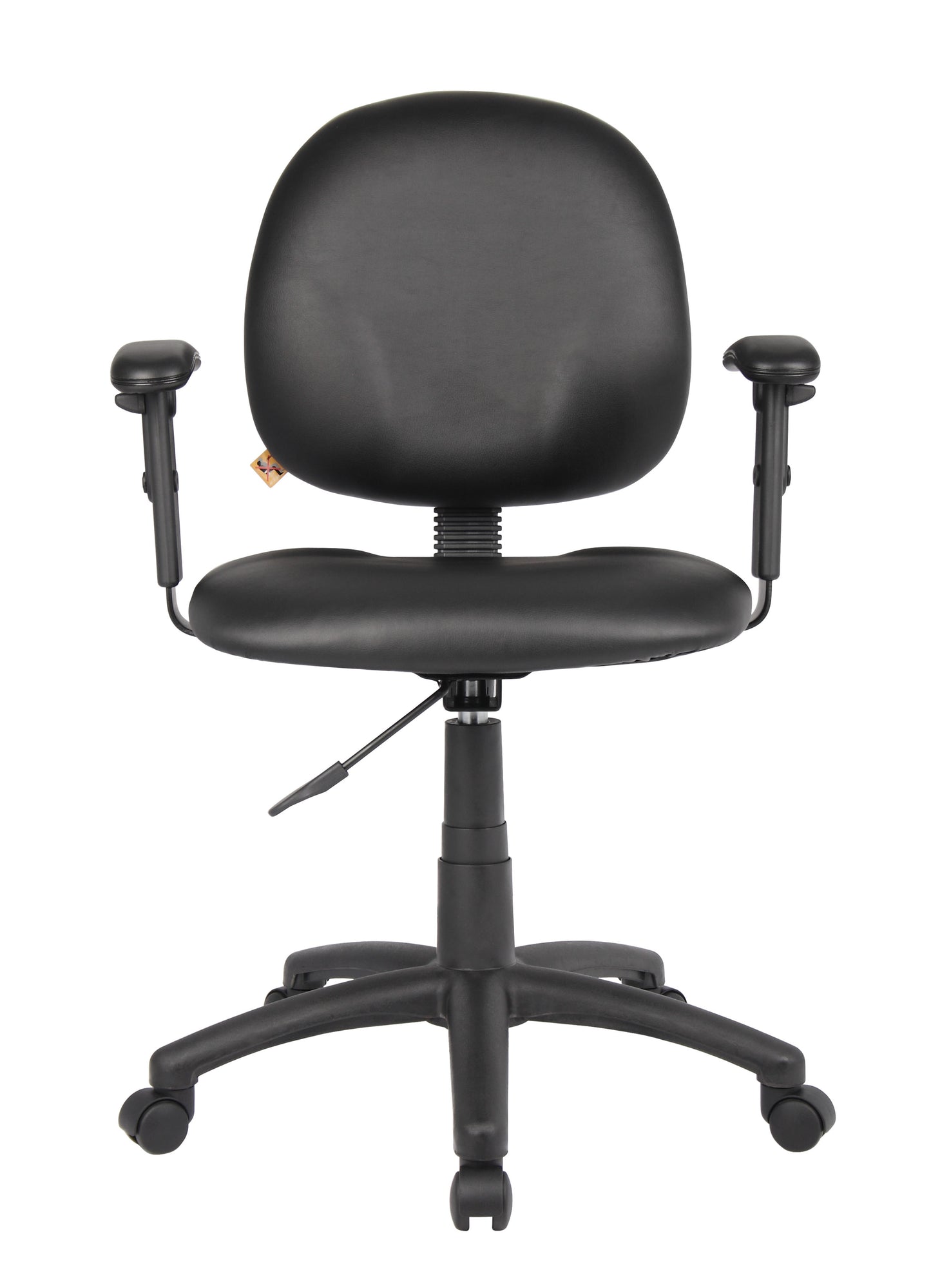 Boss Diamond Task Chair In Black Antimicrobial Vinyl W/ Adjustable Arms image 5