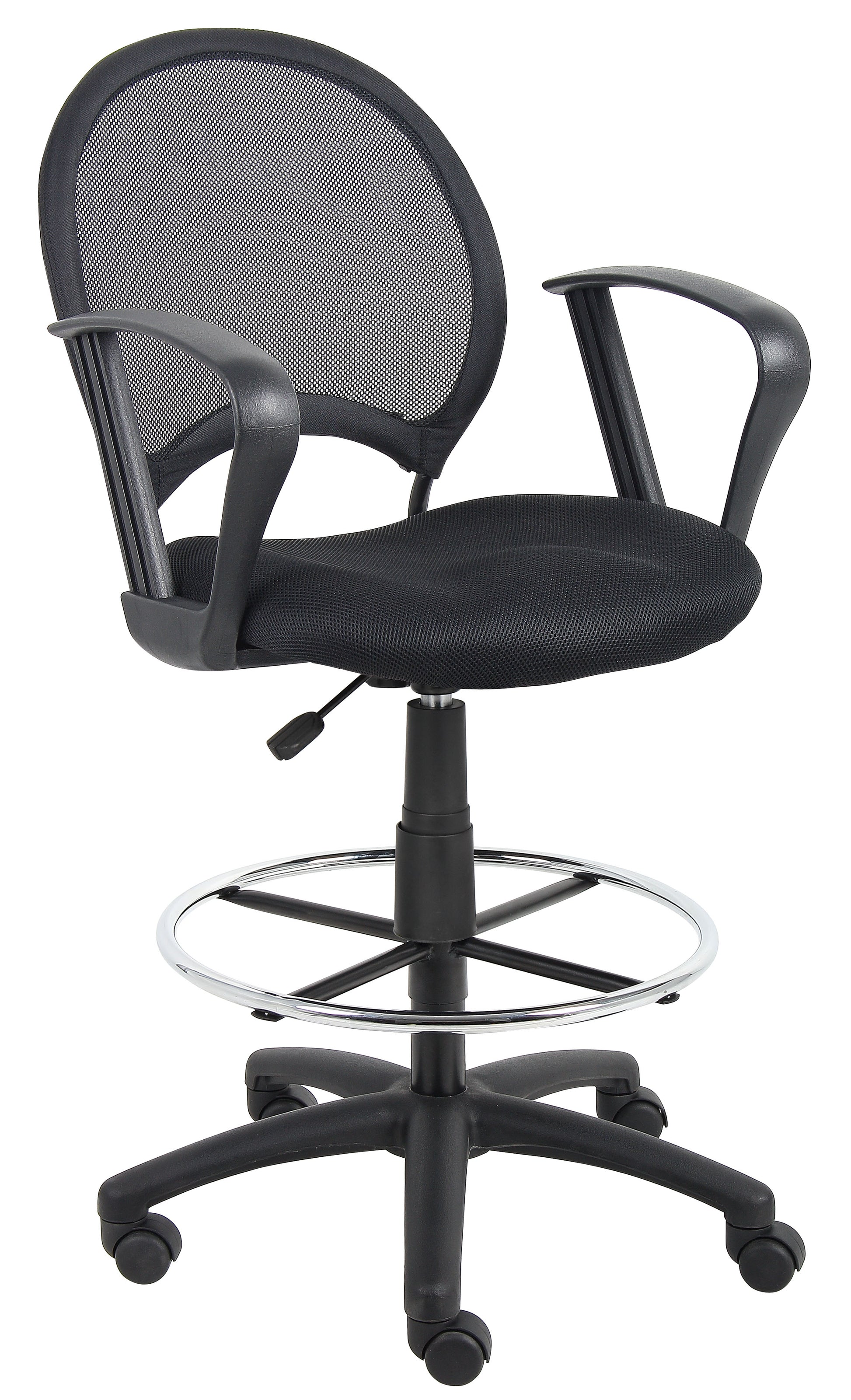 Boss Mesh Drafting Stool W/ Loop Arms