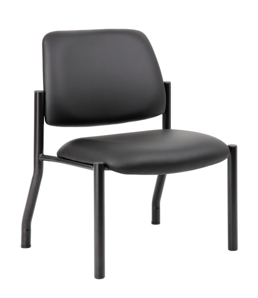 Boss Antimicrobial Armless Guest Chair, 400 lb. weight capacity