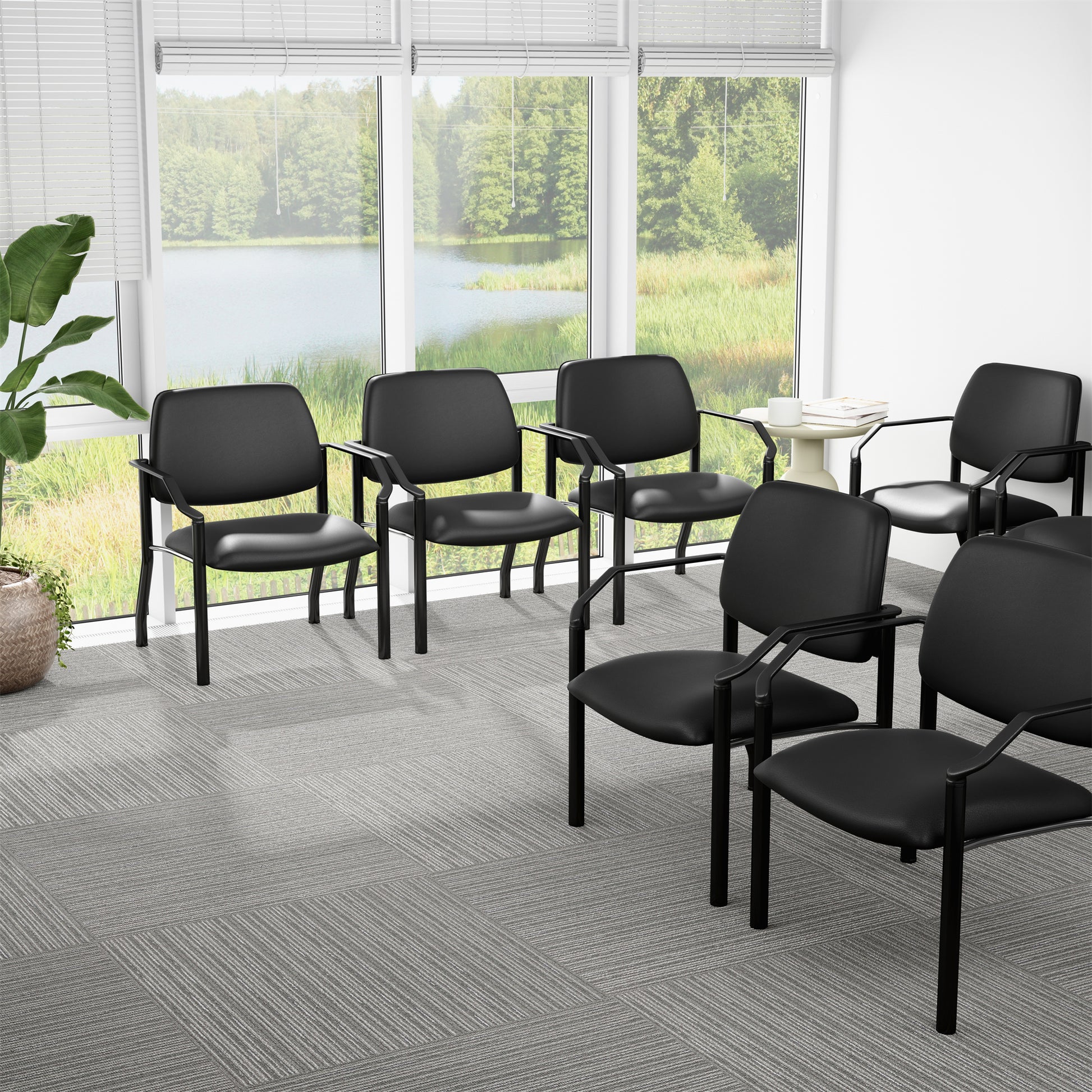 Boss Antimicrobial Guest Chair, 500 lb. weight capacity image 2