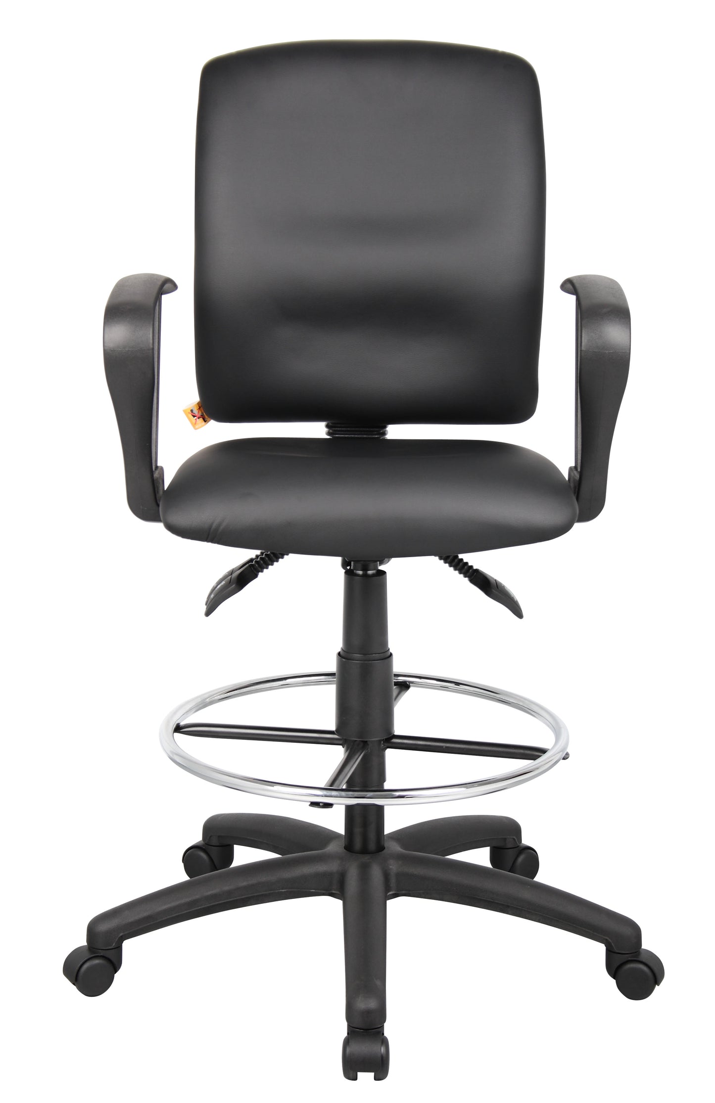 Boss Multi-Function LeatherPlus Drafting Stool W/ Loop Arms image 5