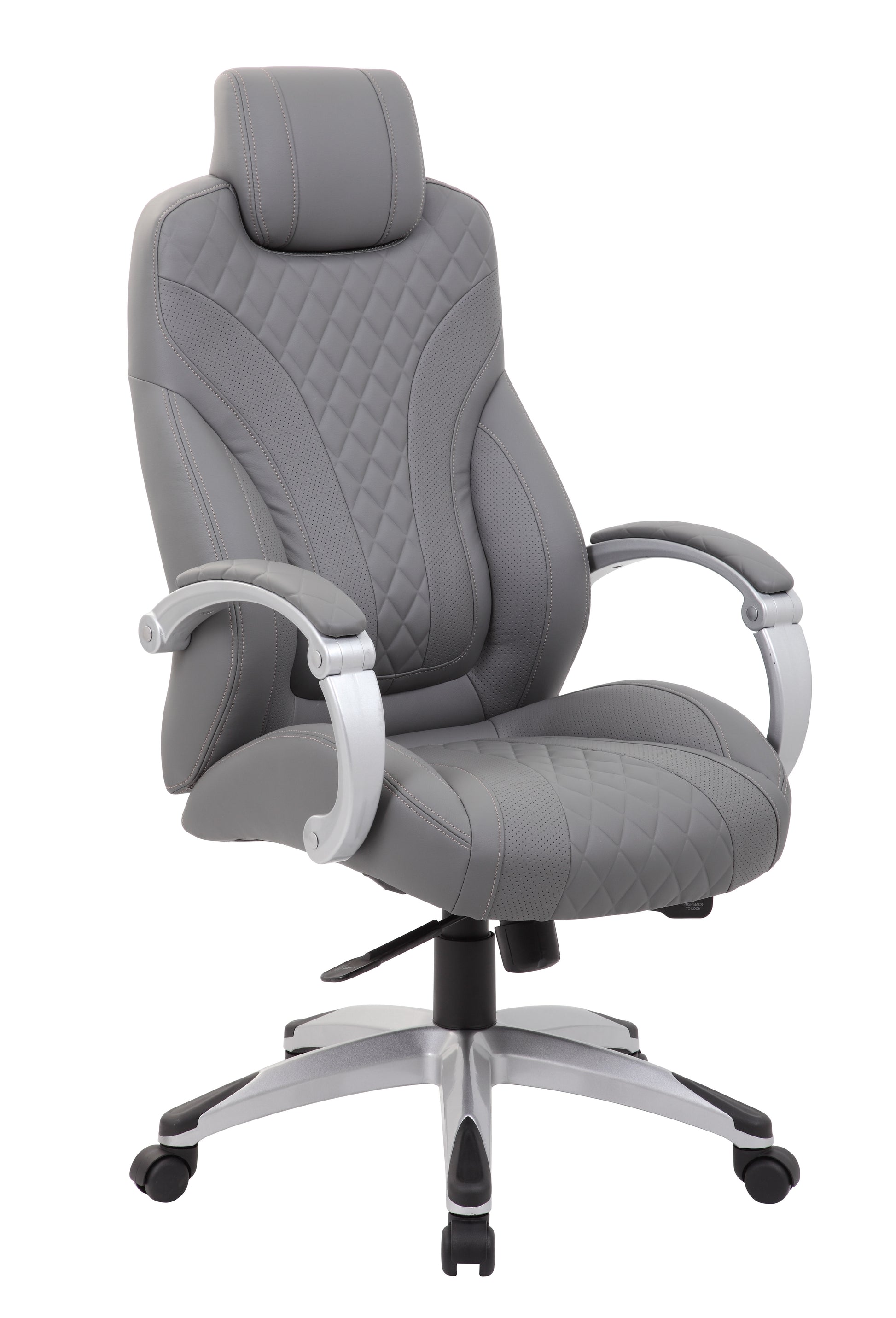 Boss Executive Hinged Arm Chair - Grey