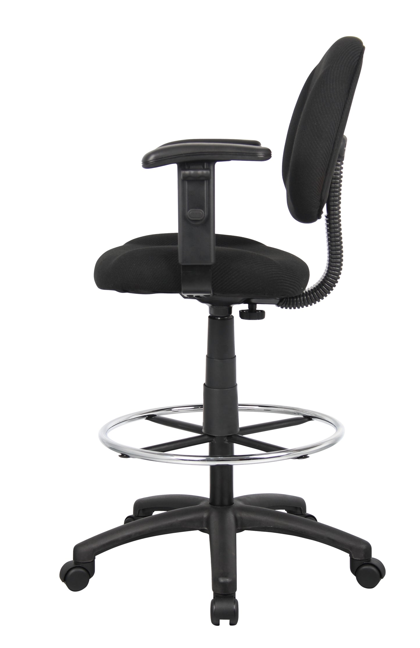 Boss Drafting Stool (B315-Bk) W/Footring And Adjustable Arms image 8