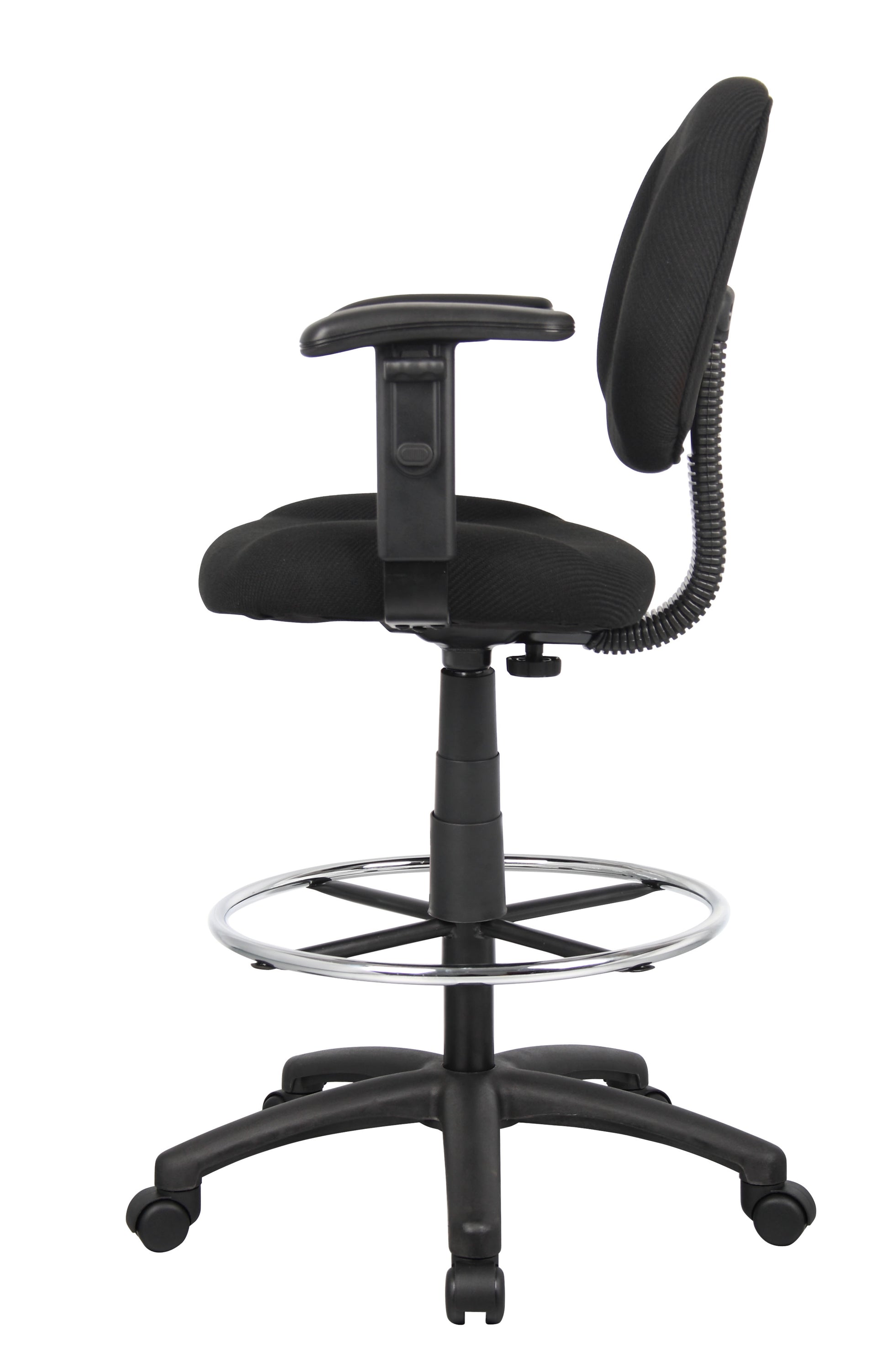Boss Drafting Stool (B315-Bk) W/Footring And Adjustable Arms image 8