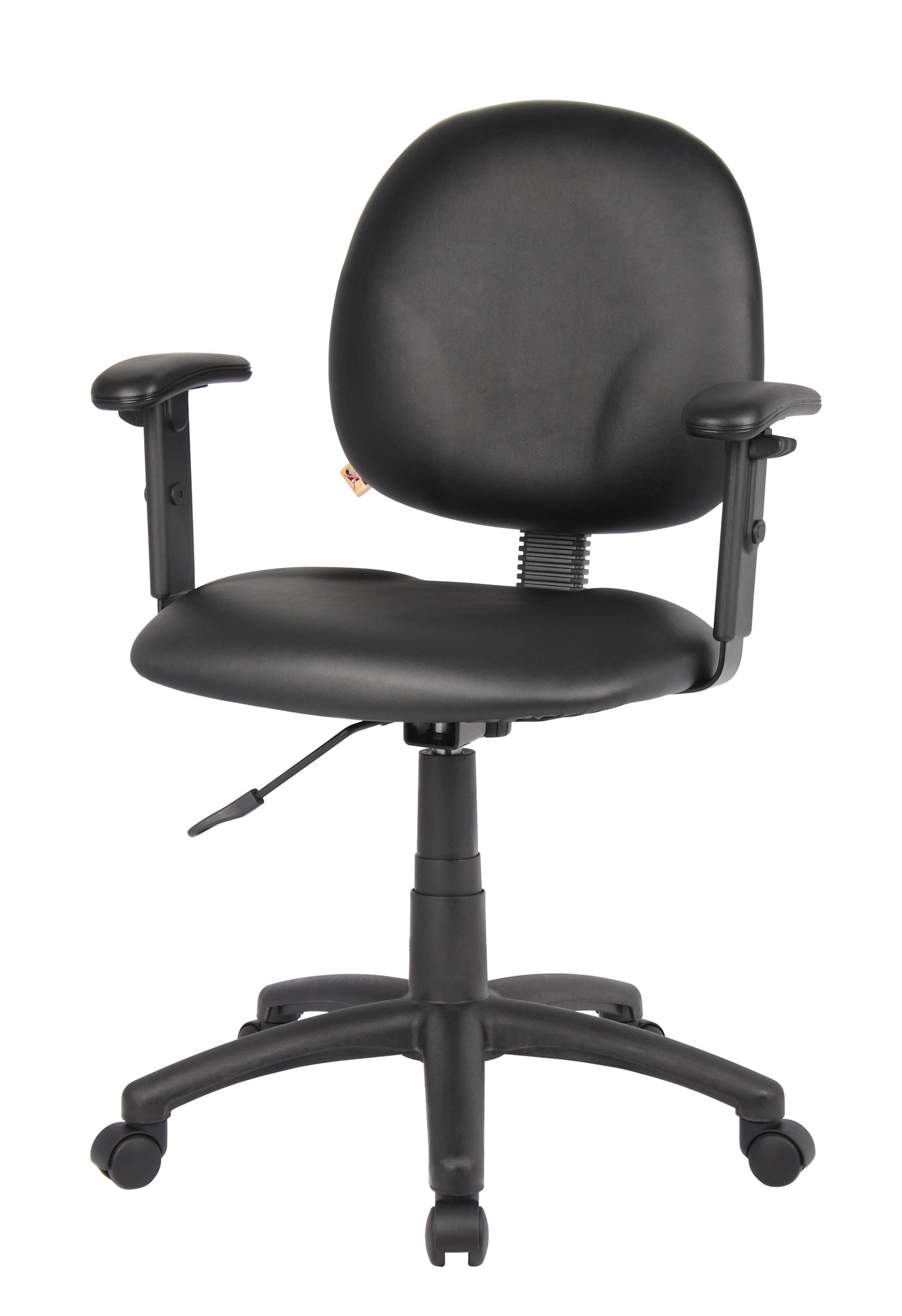 Boss Diamond Task Chair In Black Antimicrobial Vinyl W/ Adjustable Arms image 6