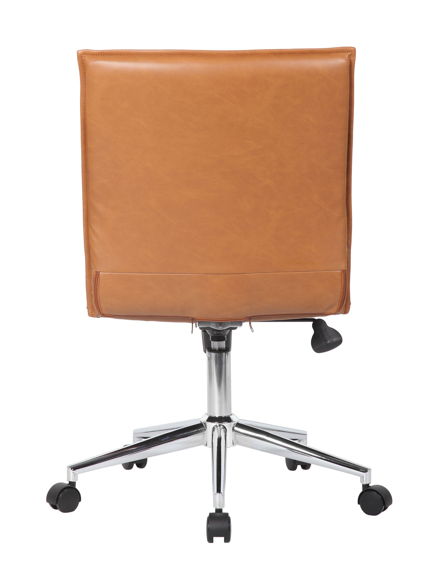 Boss Caramel Vinyl Armless Hospitality Chair image 5
