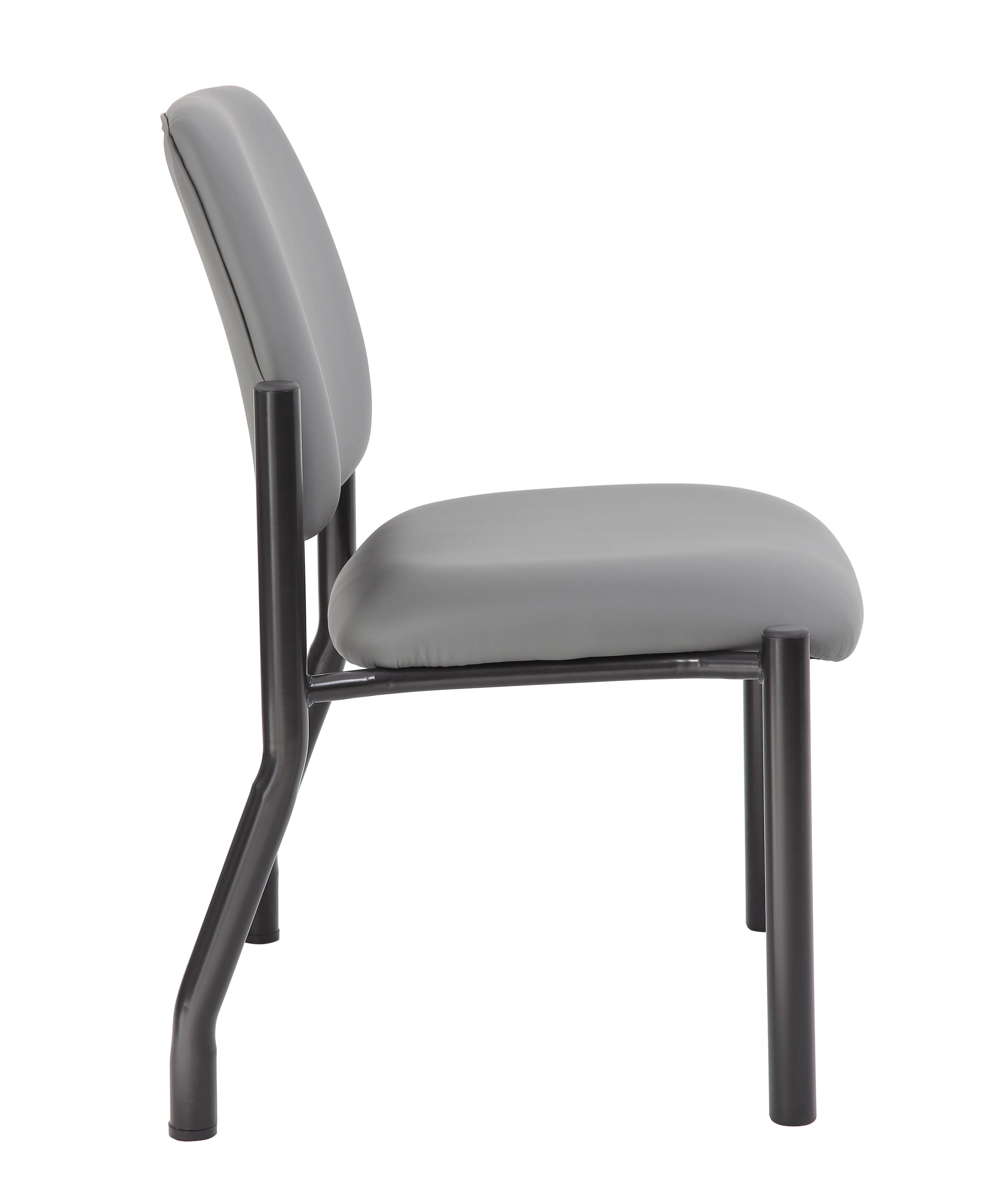 Boss Antimicrobial Armless Guest Chair, 400 lb. weight capacity image 7