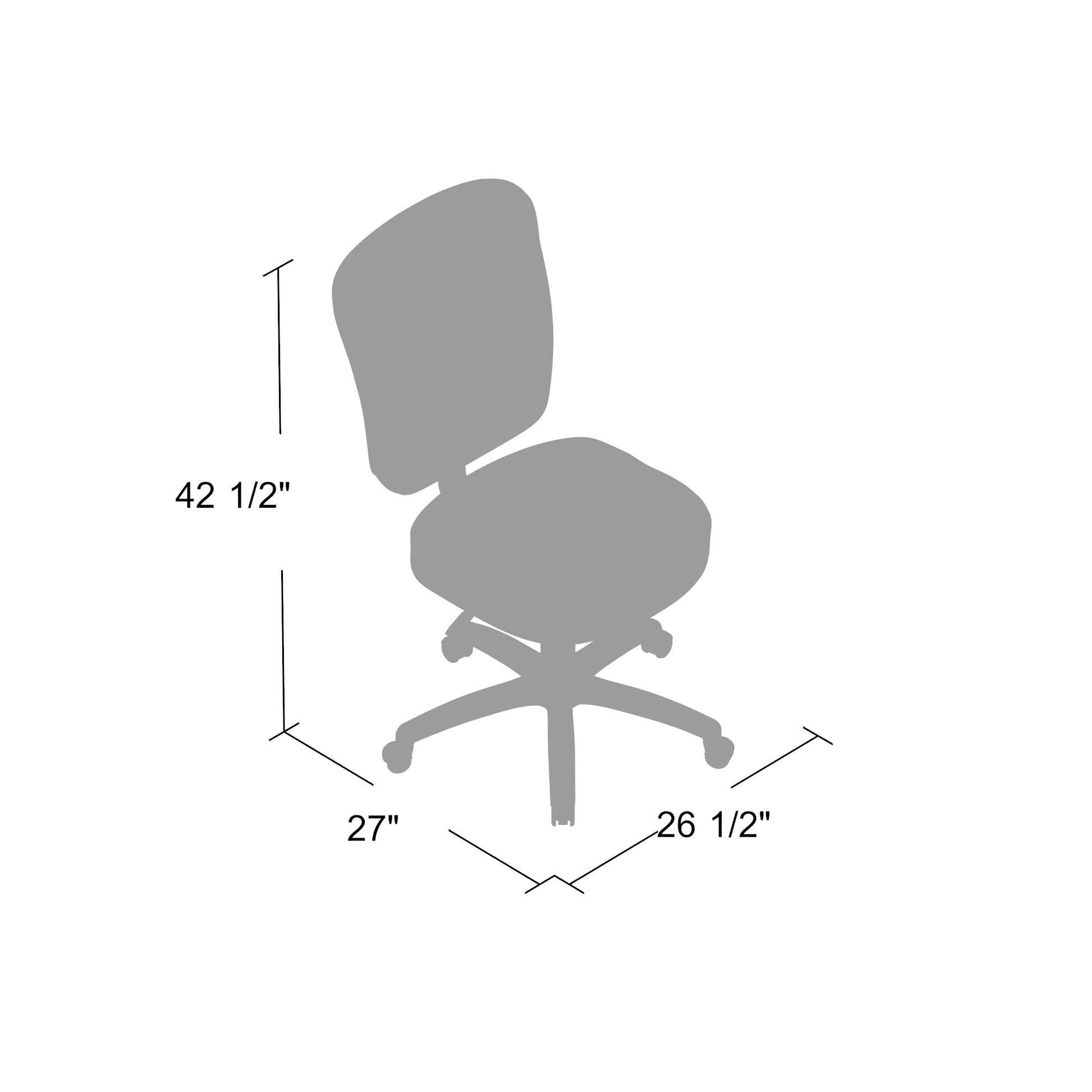 Boss Black Leather Task Chair image 4