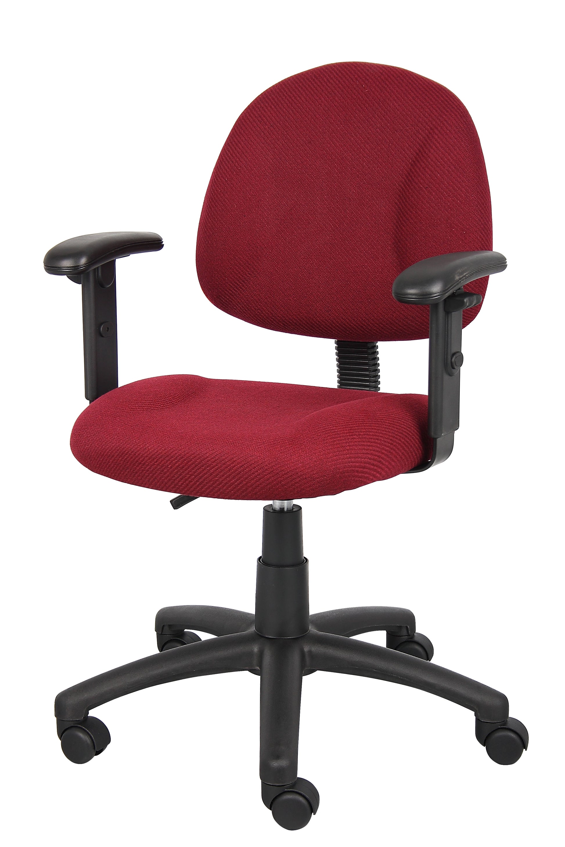 Boss Burgundy  Deluxe Posture Chair W/ Adjustable Arms image 5