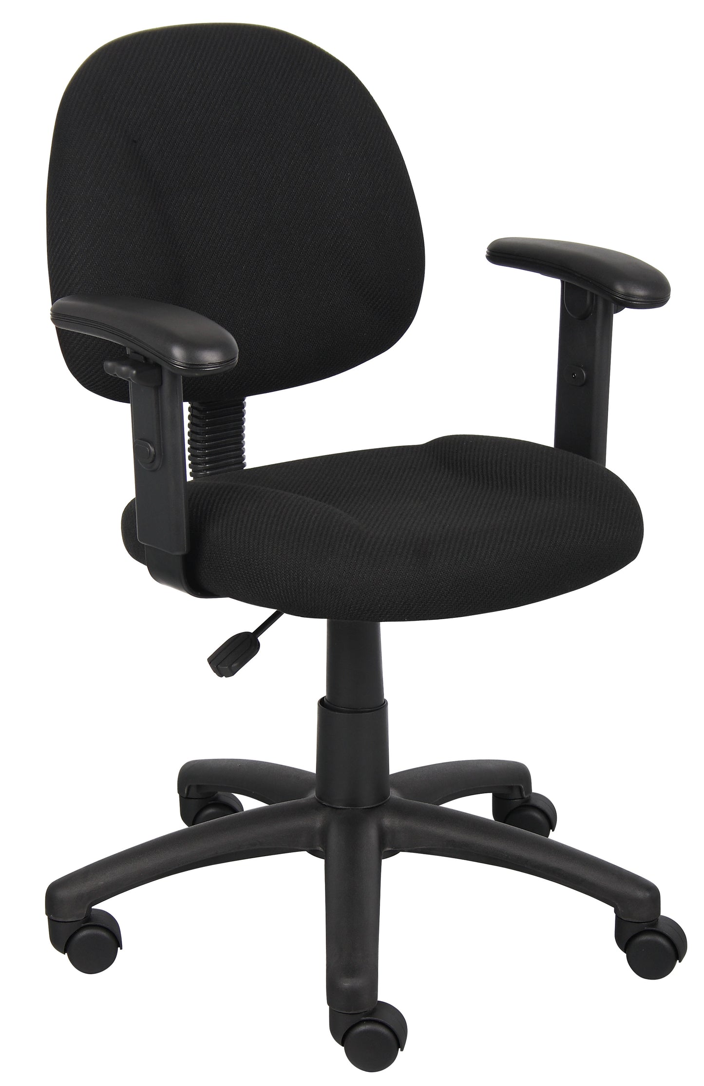 Boss Black  Deluxe Posture Chair W/ Adjustable Arms