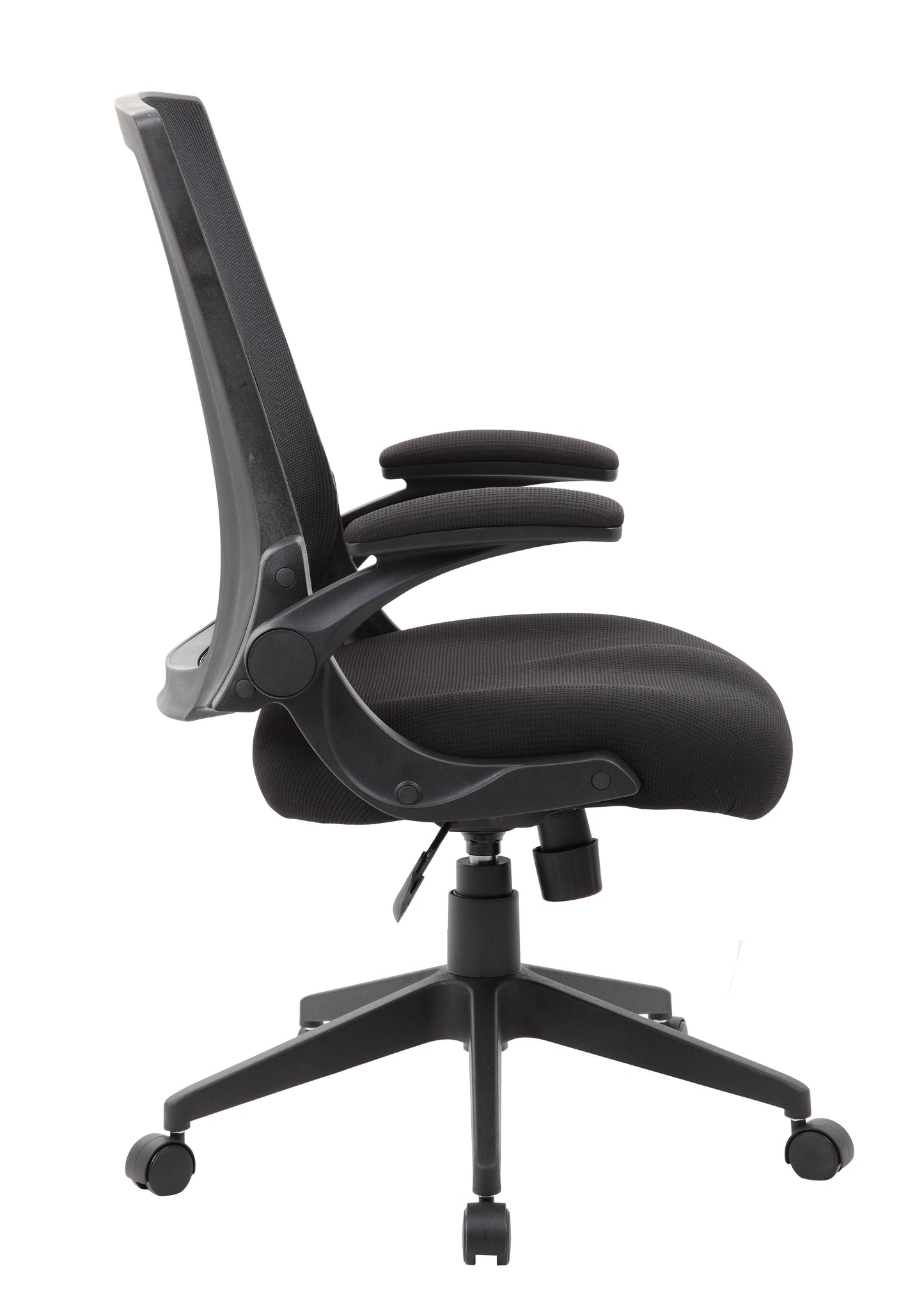 Boss Black Mesh Flip Arm Chair image 9