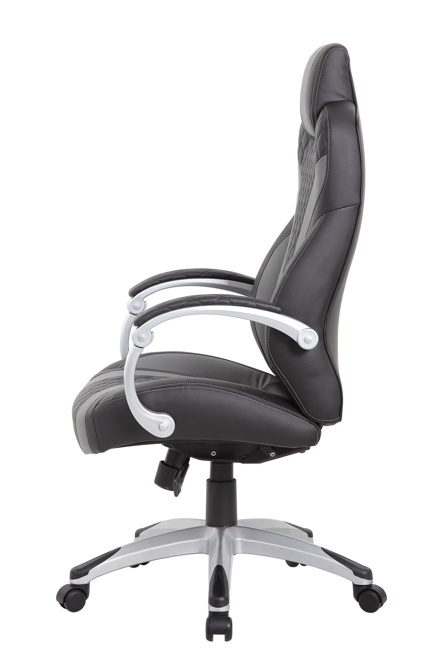 Boss Executive Hinged Arm Chair - Black/Grey image 8