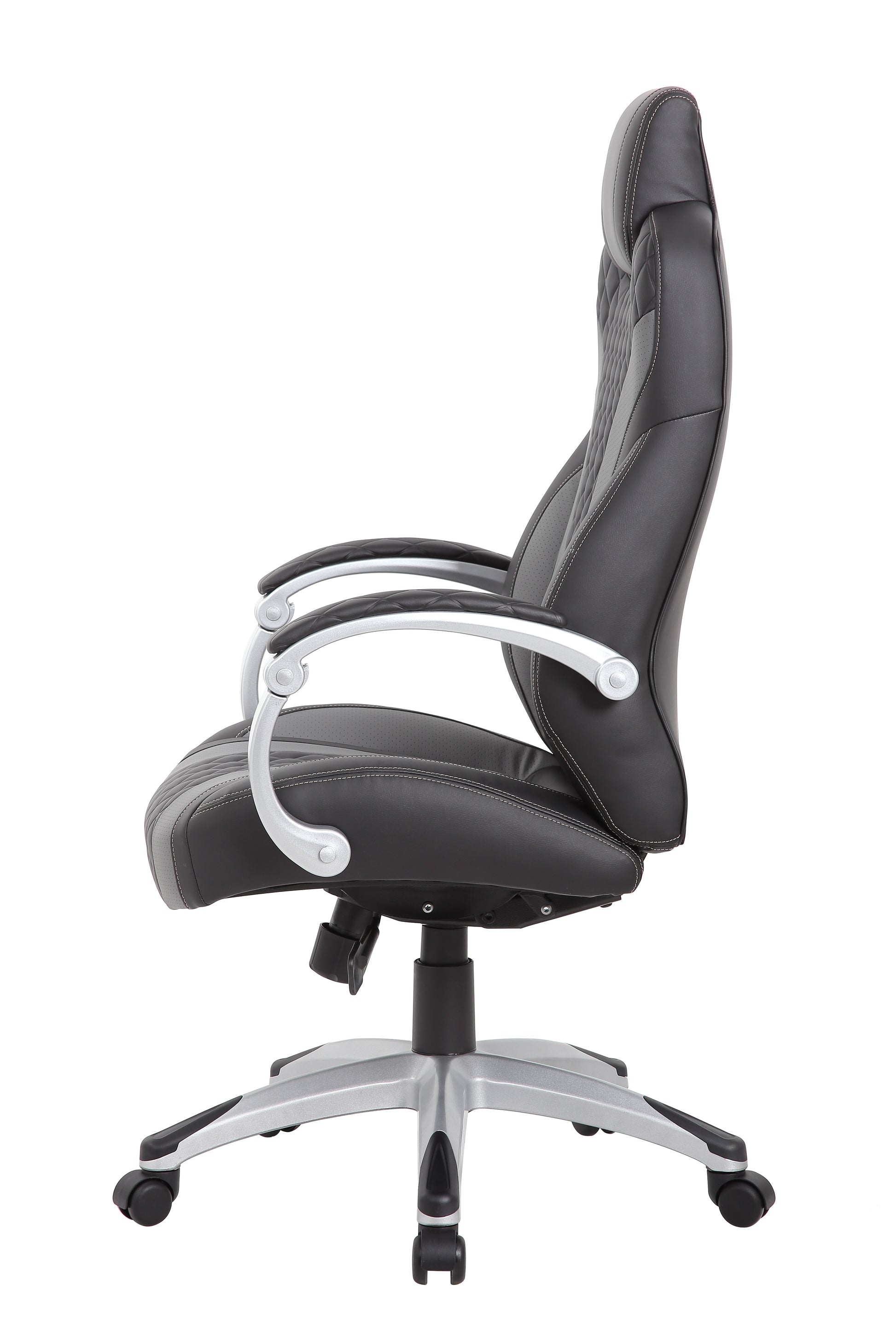 Boss Executive Hinged Arm Chair - Black/Grey image 8