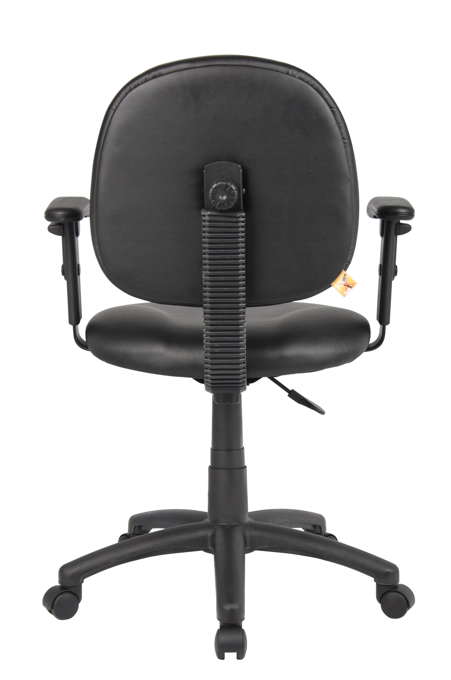 Boss Diamond Task Chair In Black Antimicrobial Vinyl W/ Adjustable Arms image 4
