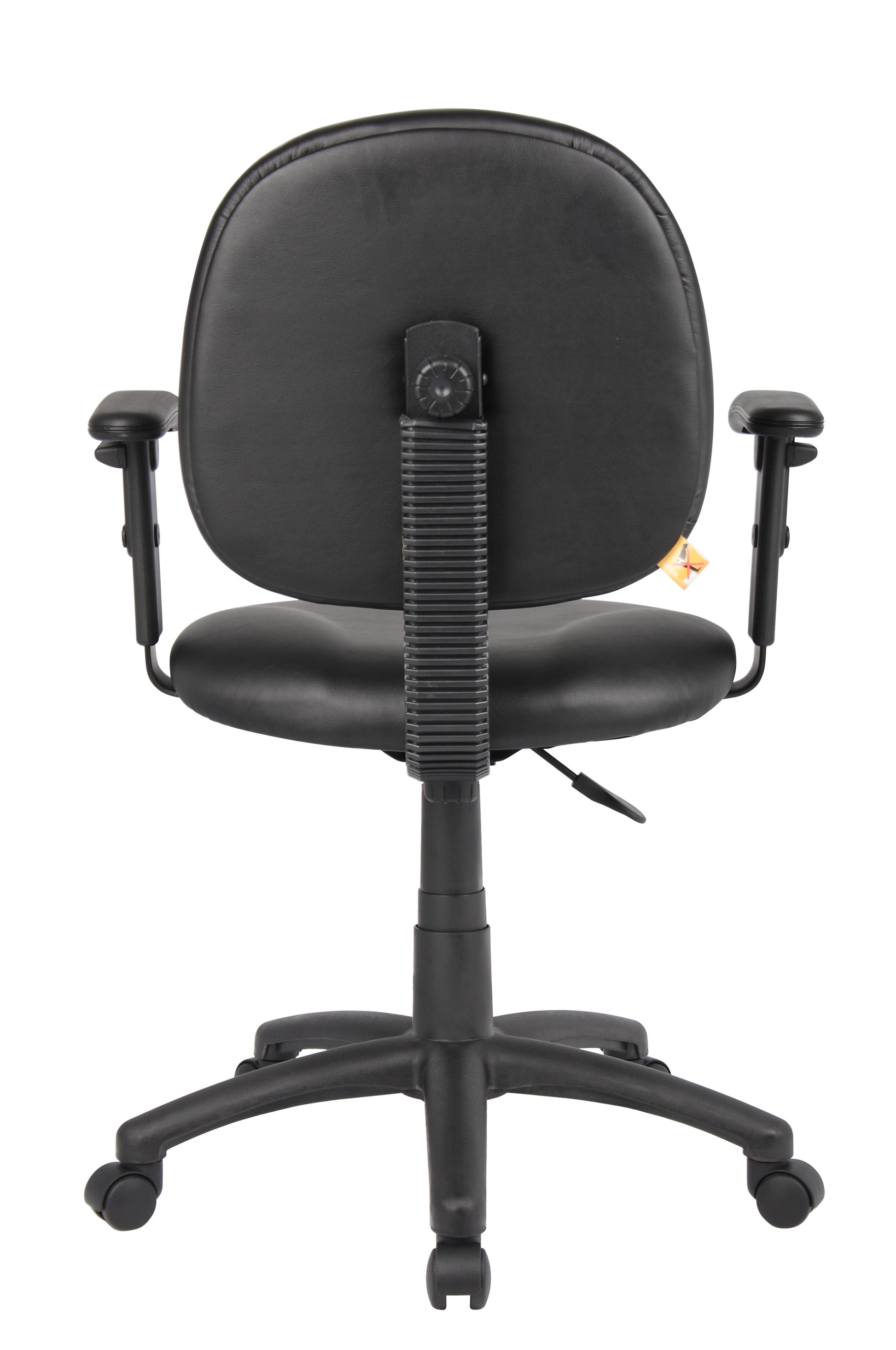 Boss Diamond Task Chair In Black Antimicrobial Vinyl W/ Adjustable Arms image 4