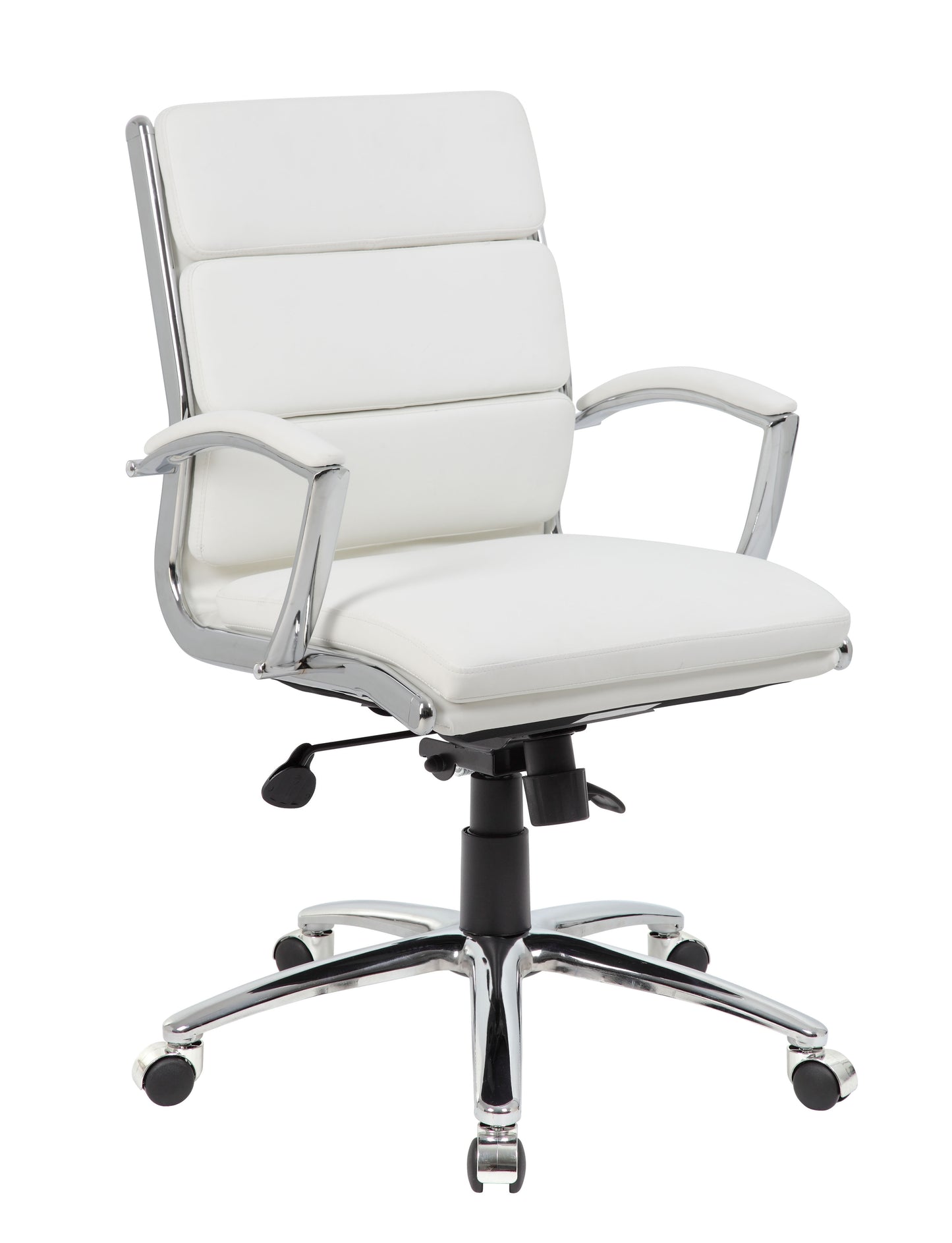 Boss Executive CaressoftPlus Chair with Metal Chrome Finish - Mid Back