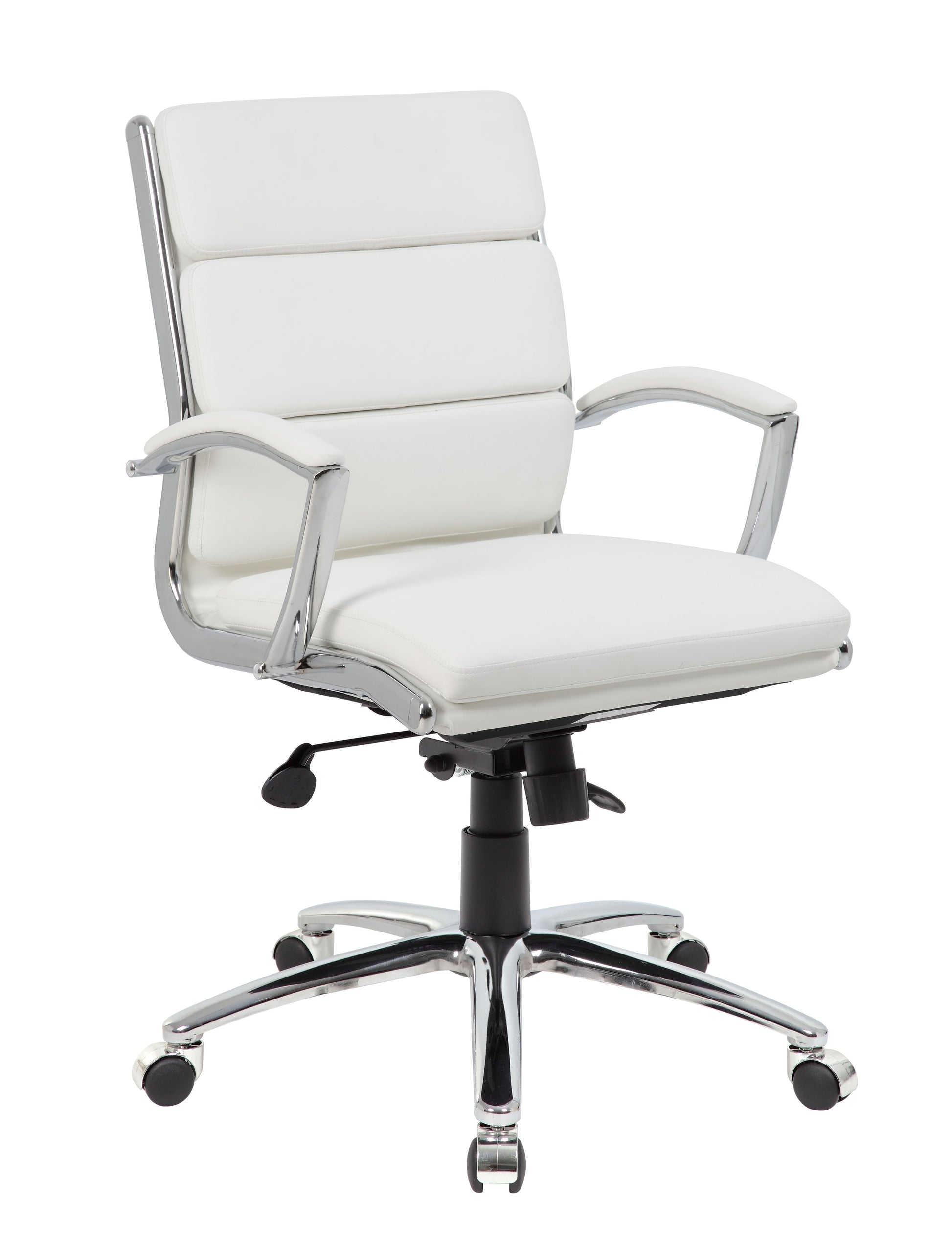 Boss Executive CaressoftPlus Chair with Metal Chrome Finish - Mid Back