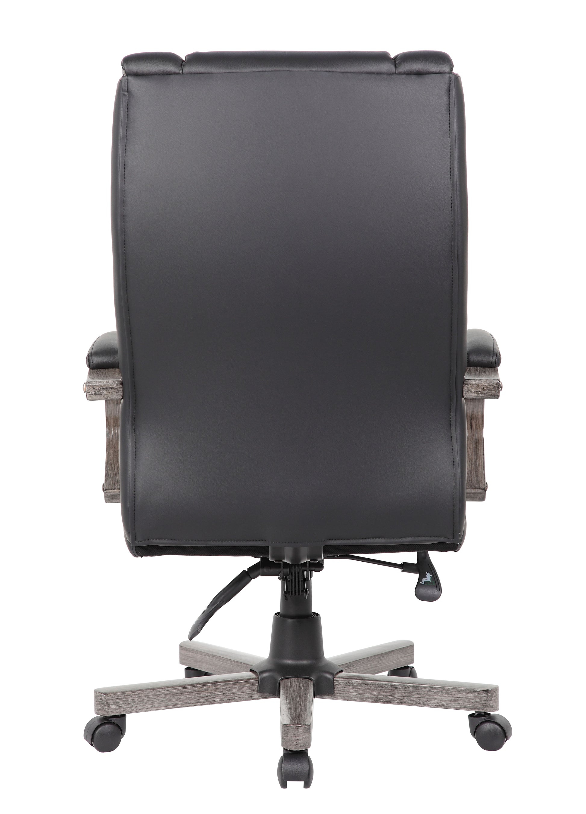 Boss High Back Executive Wood Finished Chair, Grey image 7