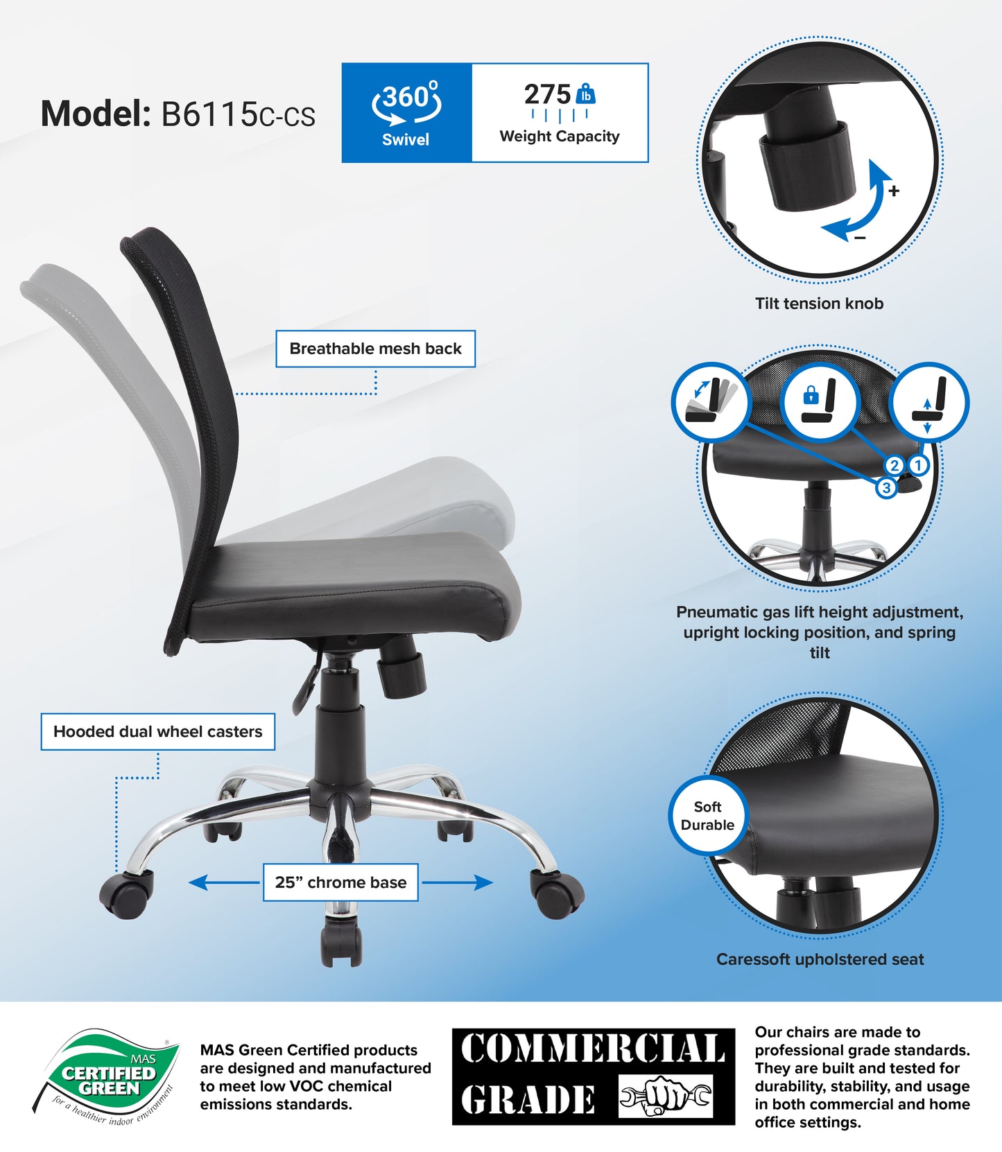 Boss Budget Mesh Task Chair image 3