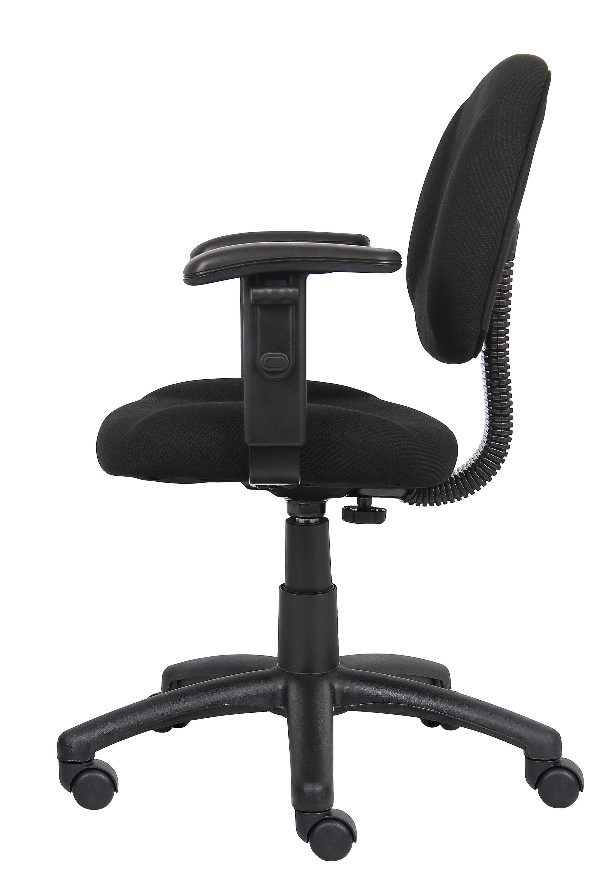 Boss Black  Deluxe Posture Chair W/ Adjustable Arms image 8