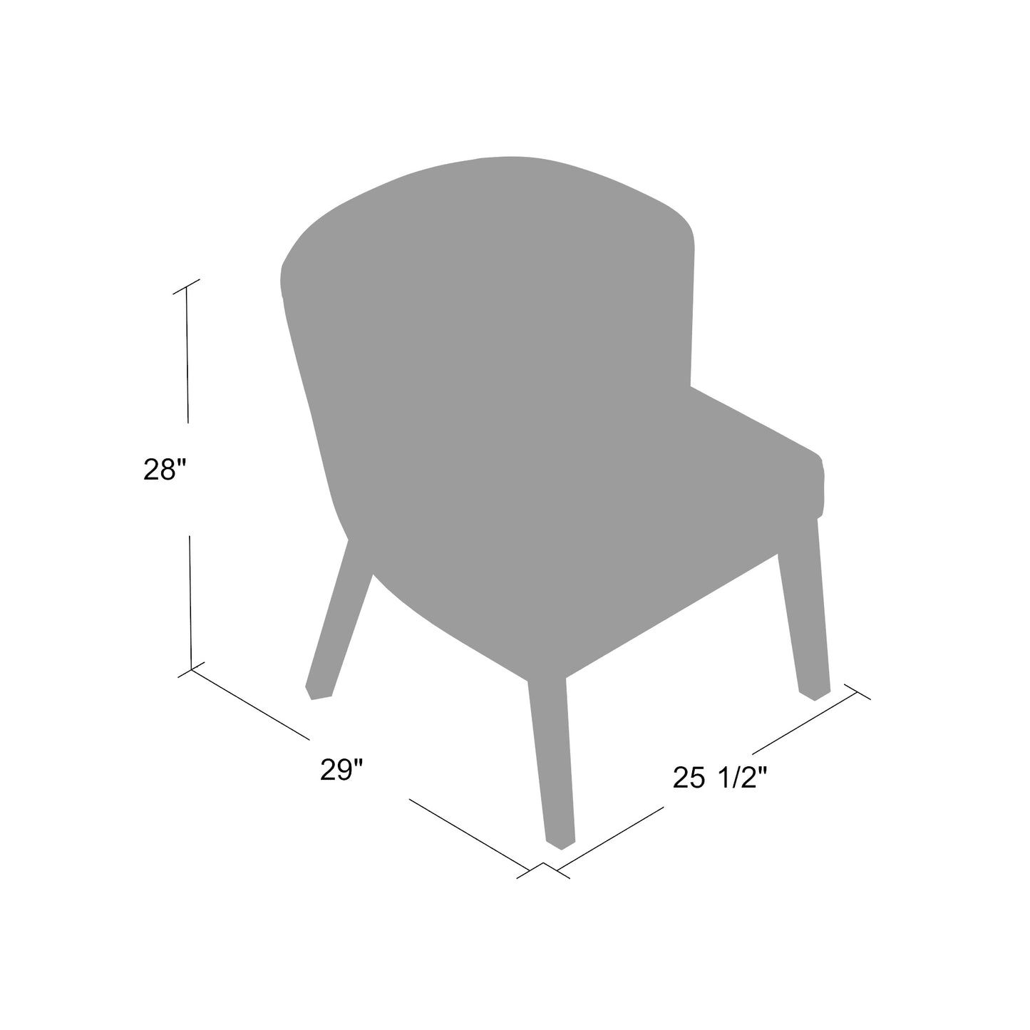 Boss Ava guest, accent or dining chair - Black image 4