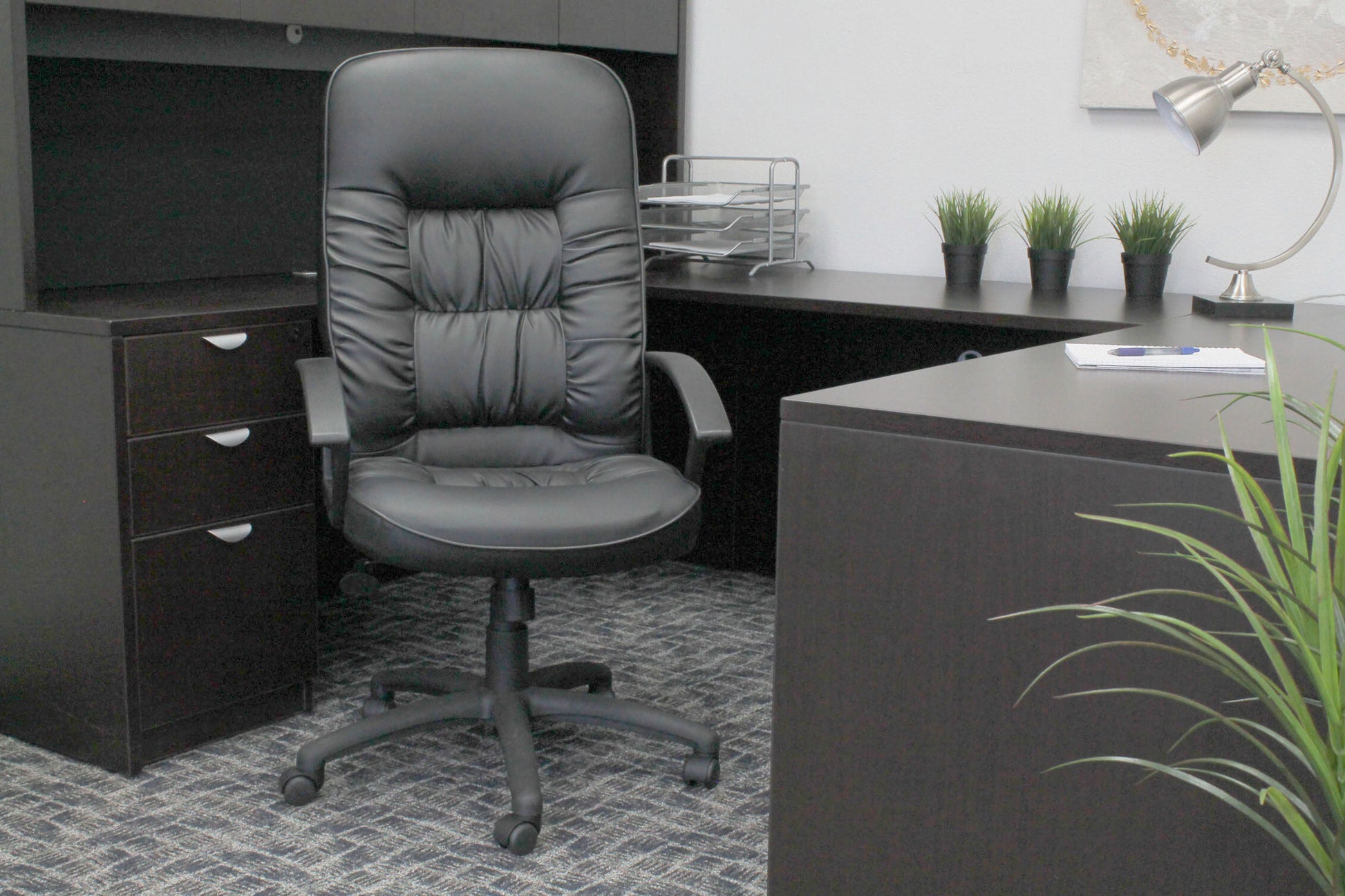 Boss High Back LeatherPlus Chair image 2