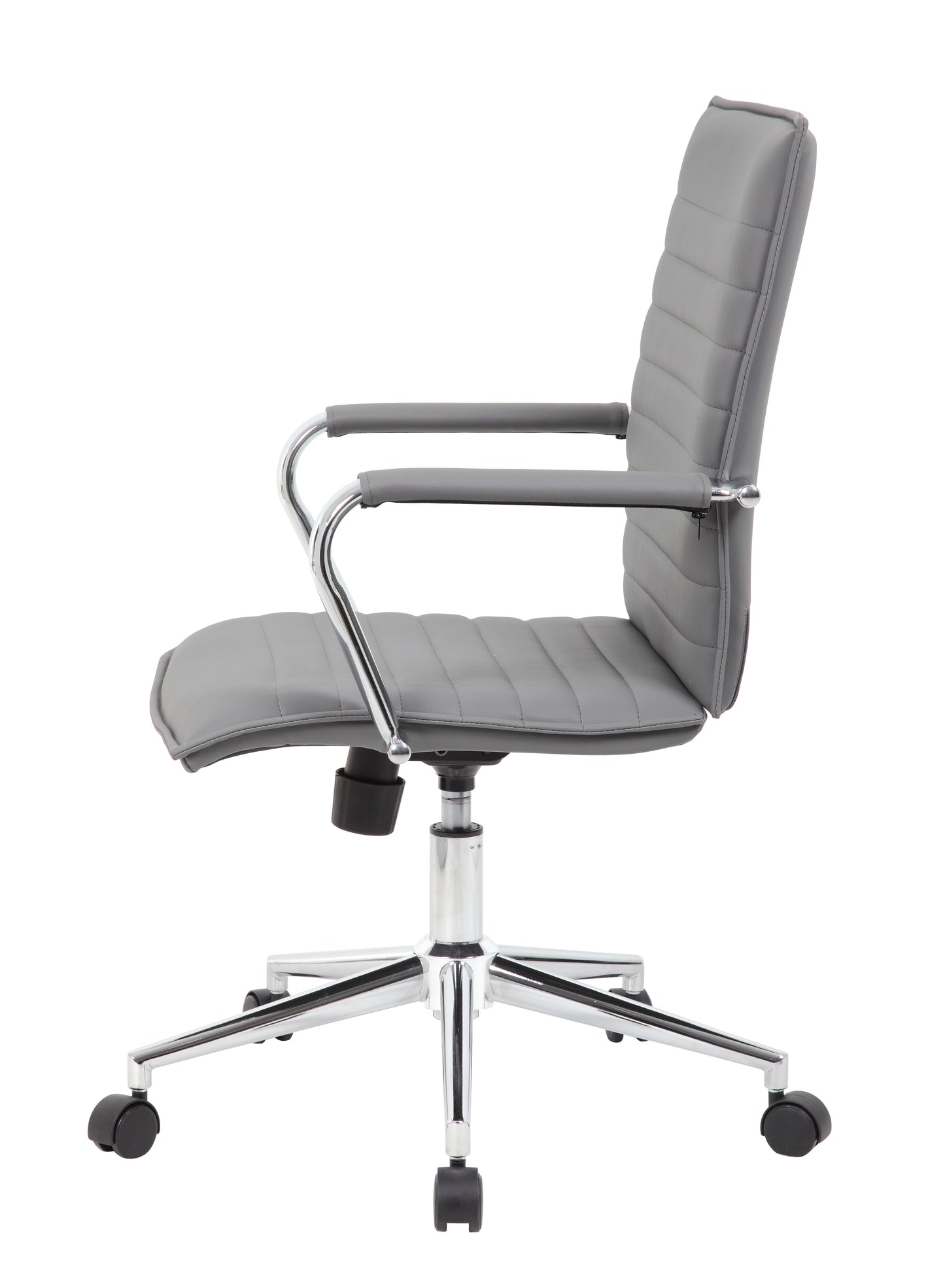 Boss Grey Vinyl Hospitality Chair image 6