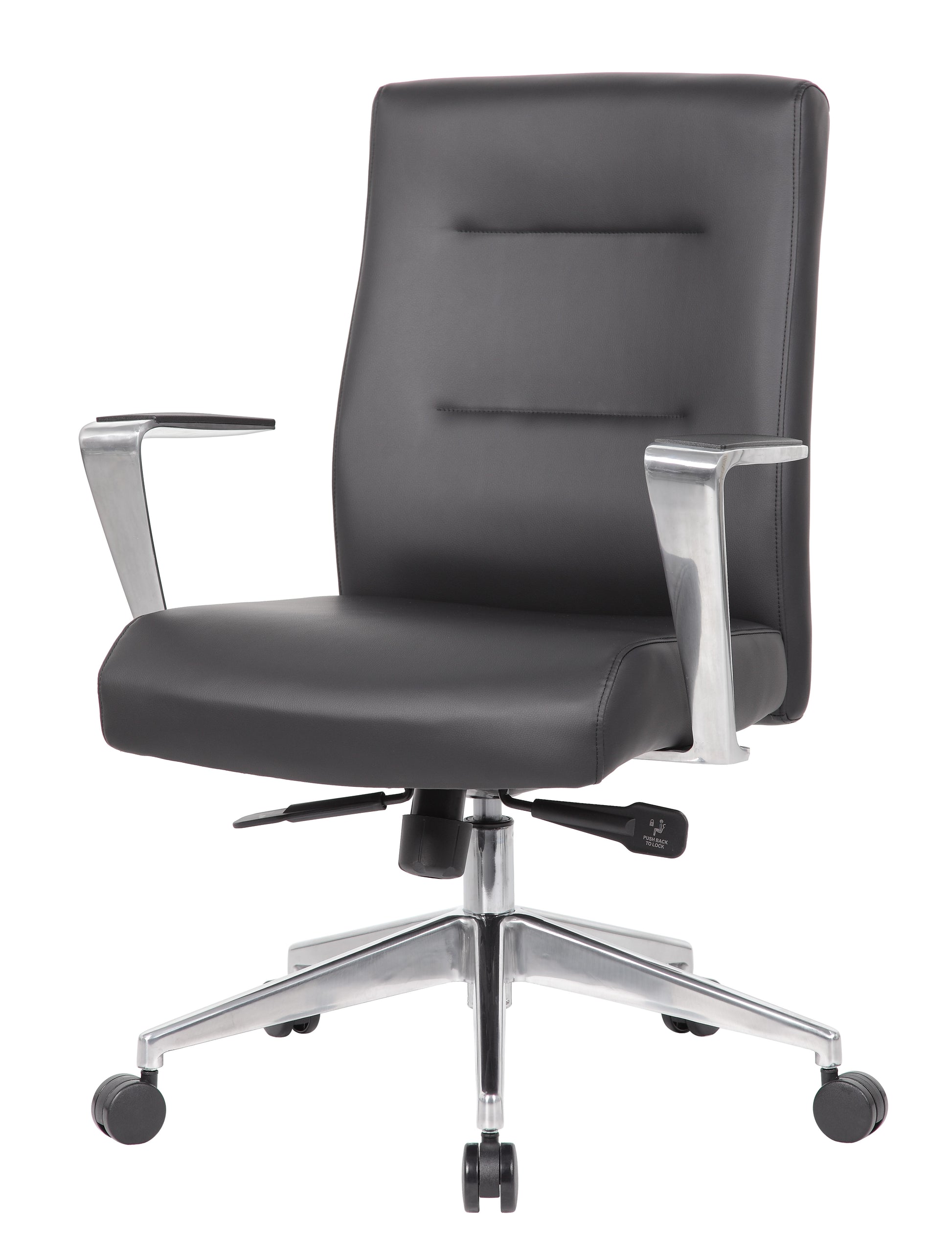 Boss Modern Conference Chair with Aluminum Arm & Base image 4