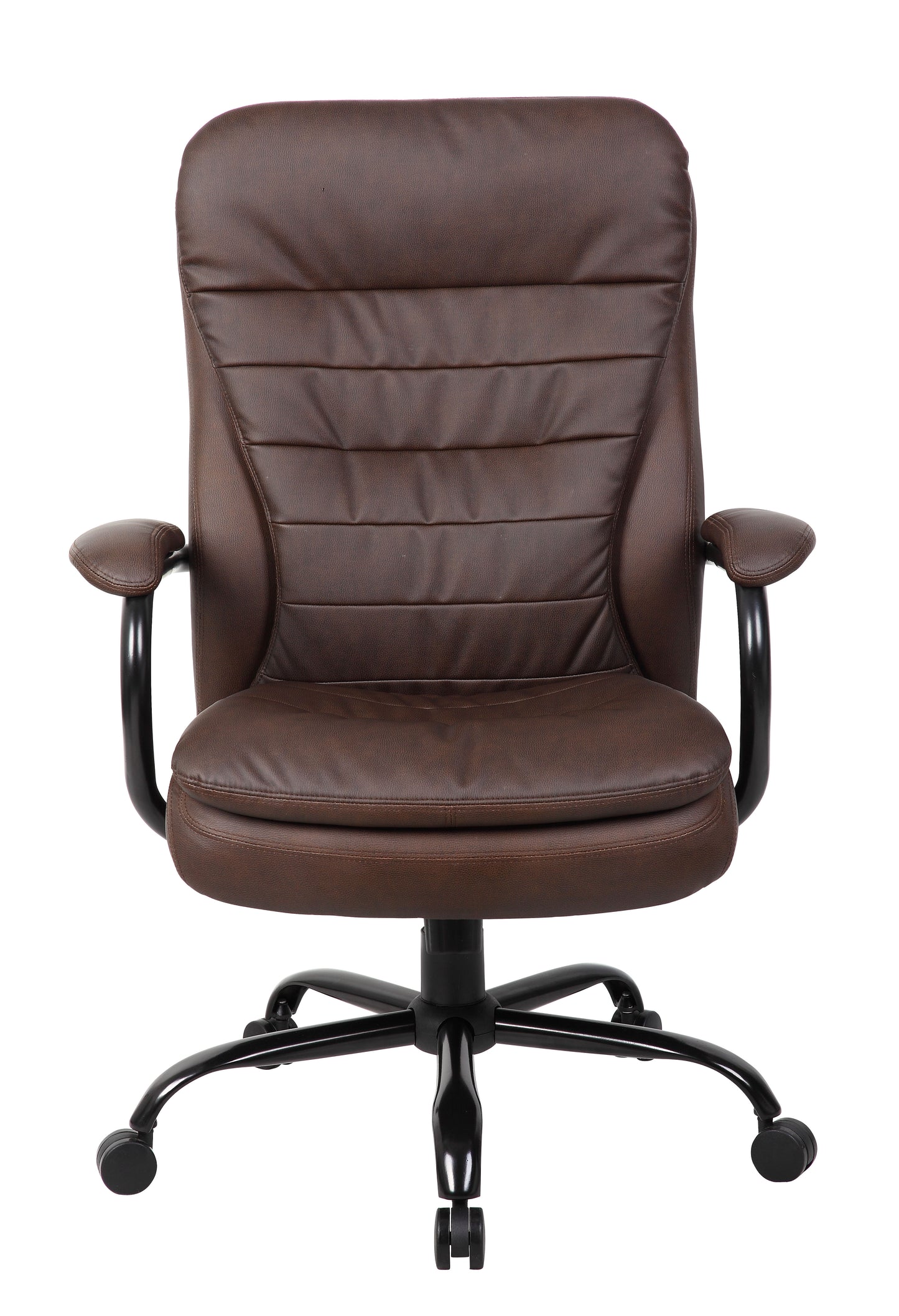 Boss Heavy Duty Double Plush LeatherPlus Chair - 400 Lbs. image 4