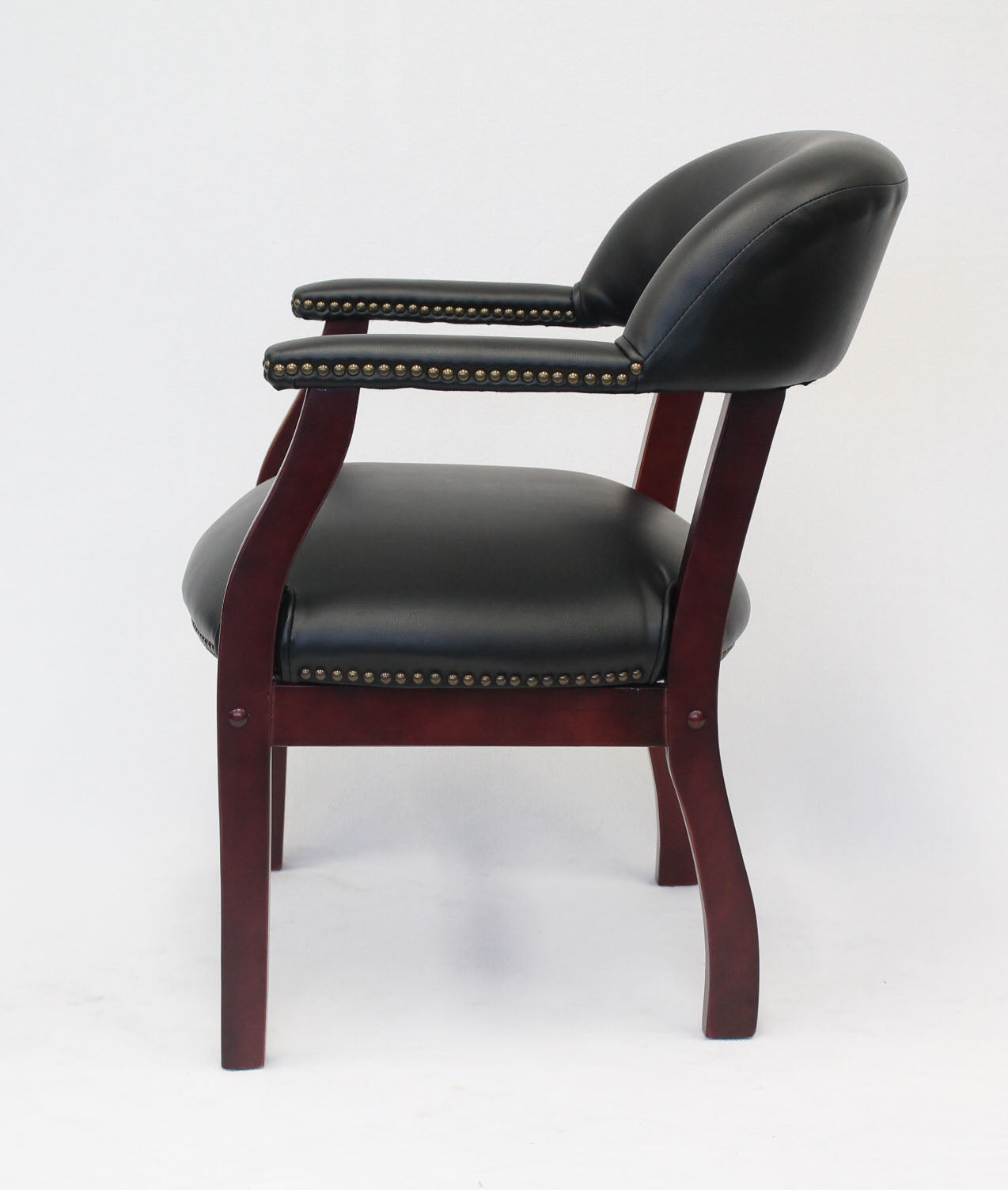 Boss Captain's guest, accent or dining chair in Black Vinyl image 5