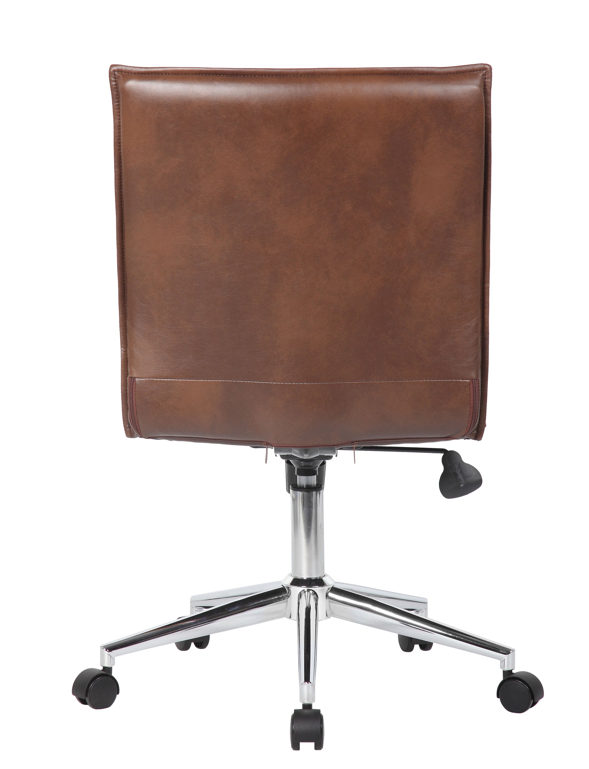 Boss Brown Vinyl Armless Hospitality Chair image 5
