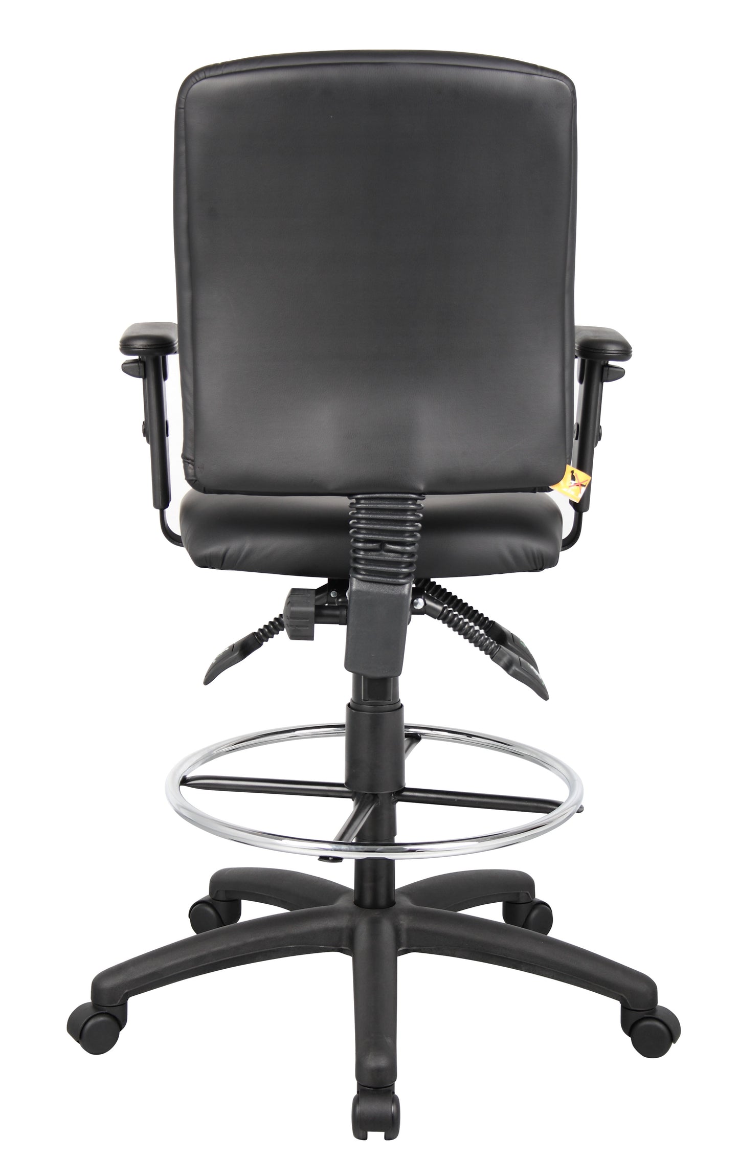 Boss Multi-Function LeatherPlus Drafting Stool W/ Adjustable Arms image 4