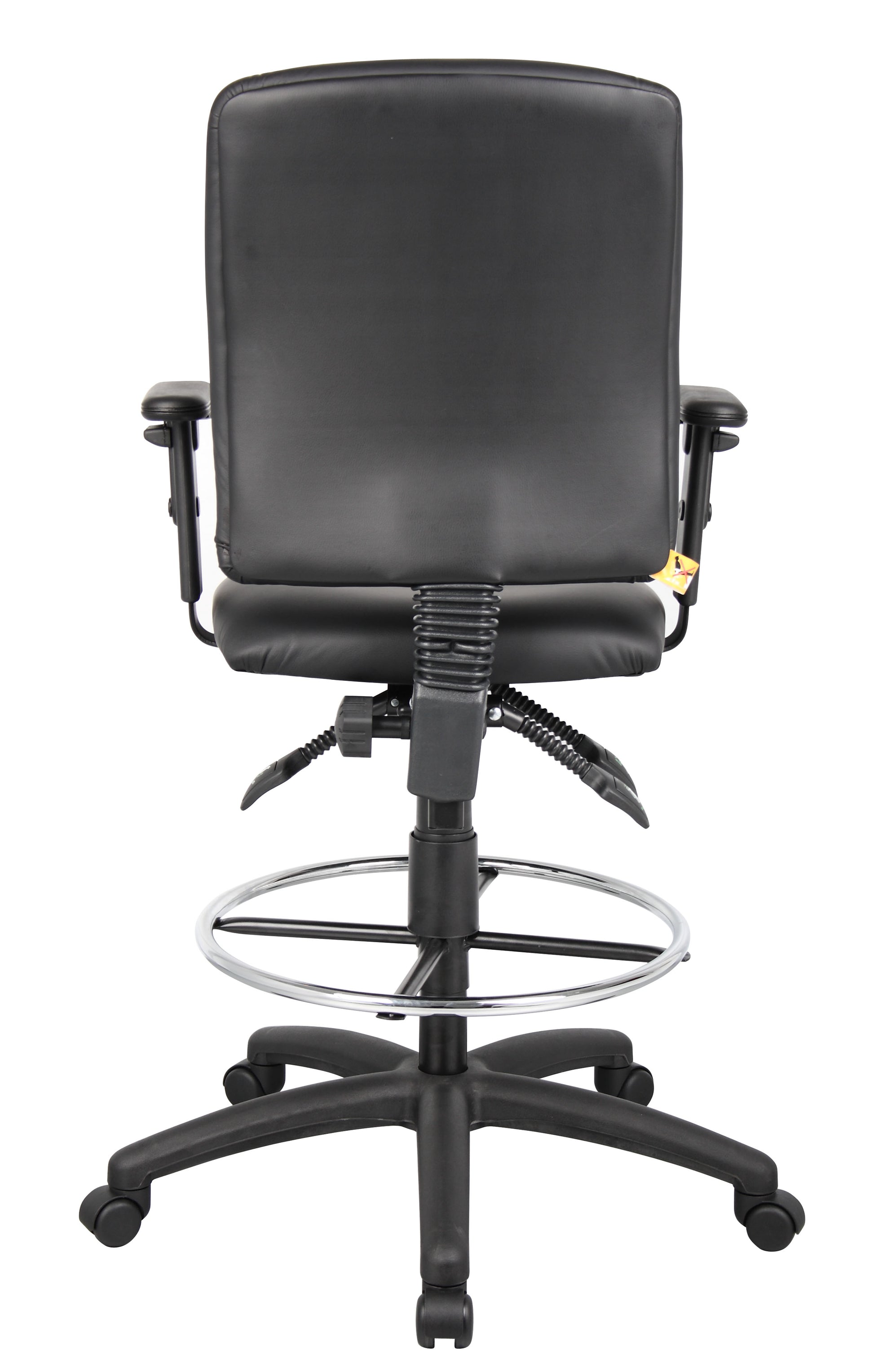 Boss Multi-Function LeatherPlus Drafting Stool W/ Adjustable Arms image 4
