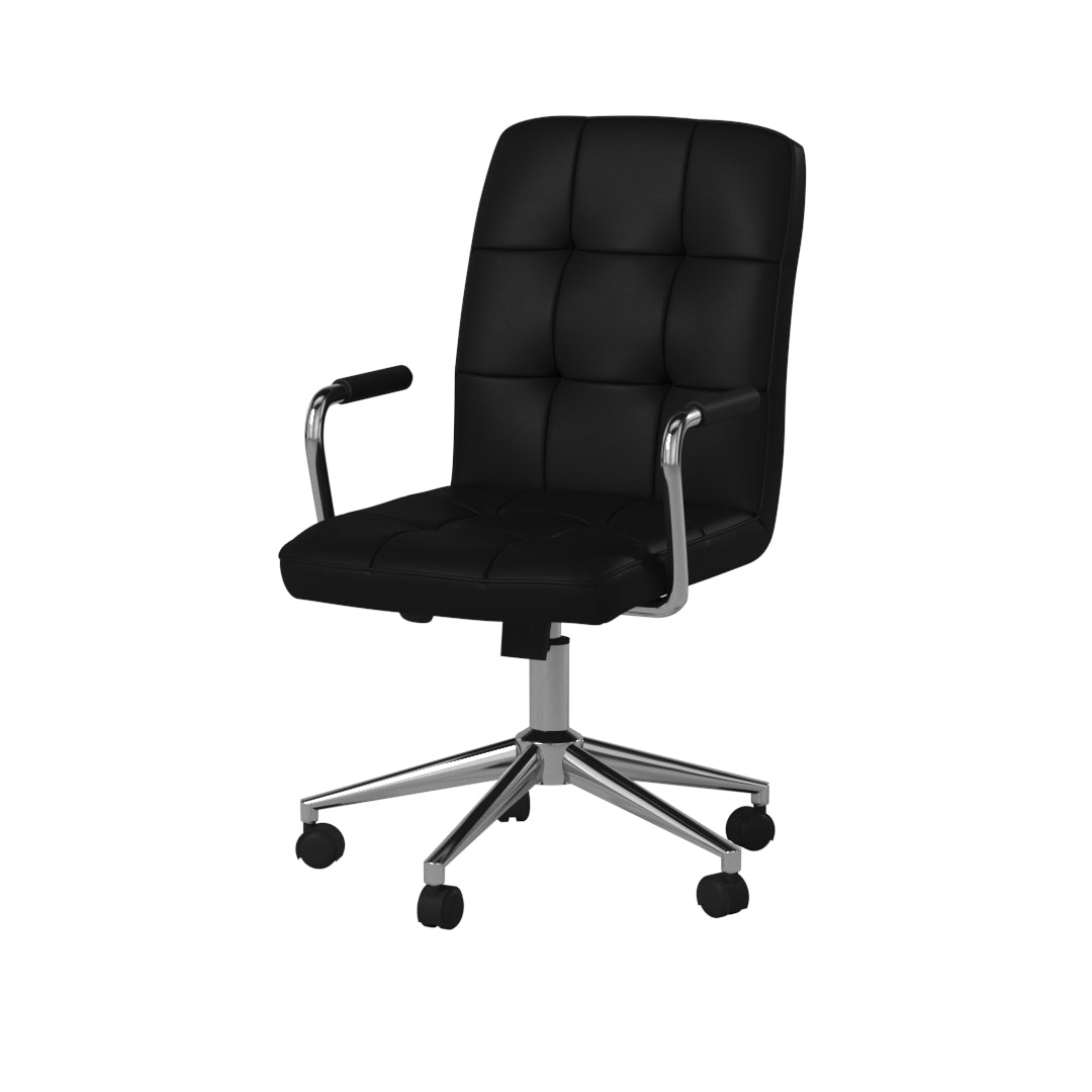 Boss Modern Office Chair w/Chrome Arms - Black image 5