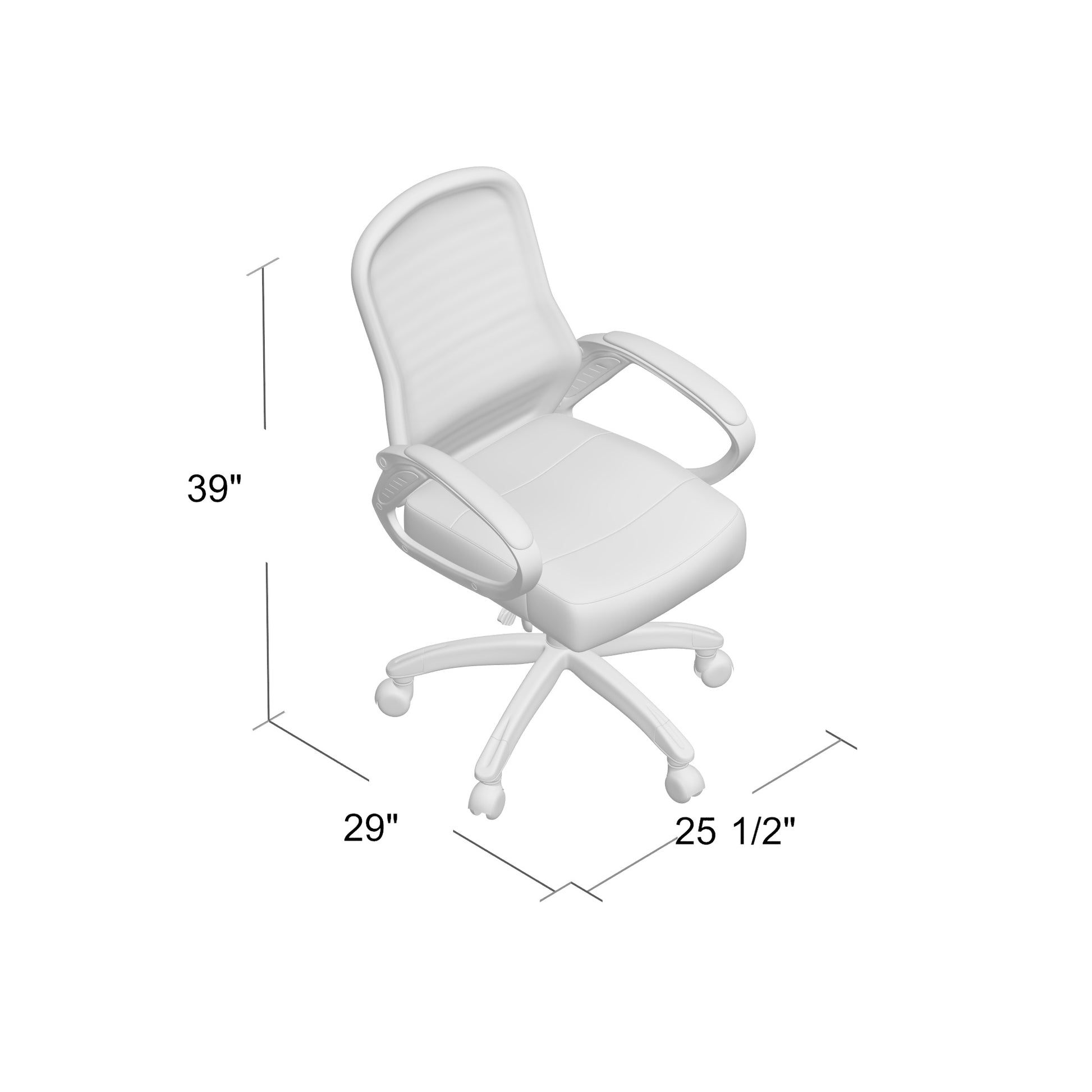 Boss Ribbed High Back Mesh Chair image 4