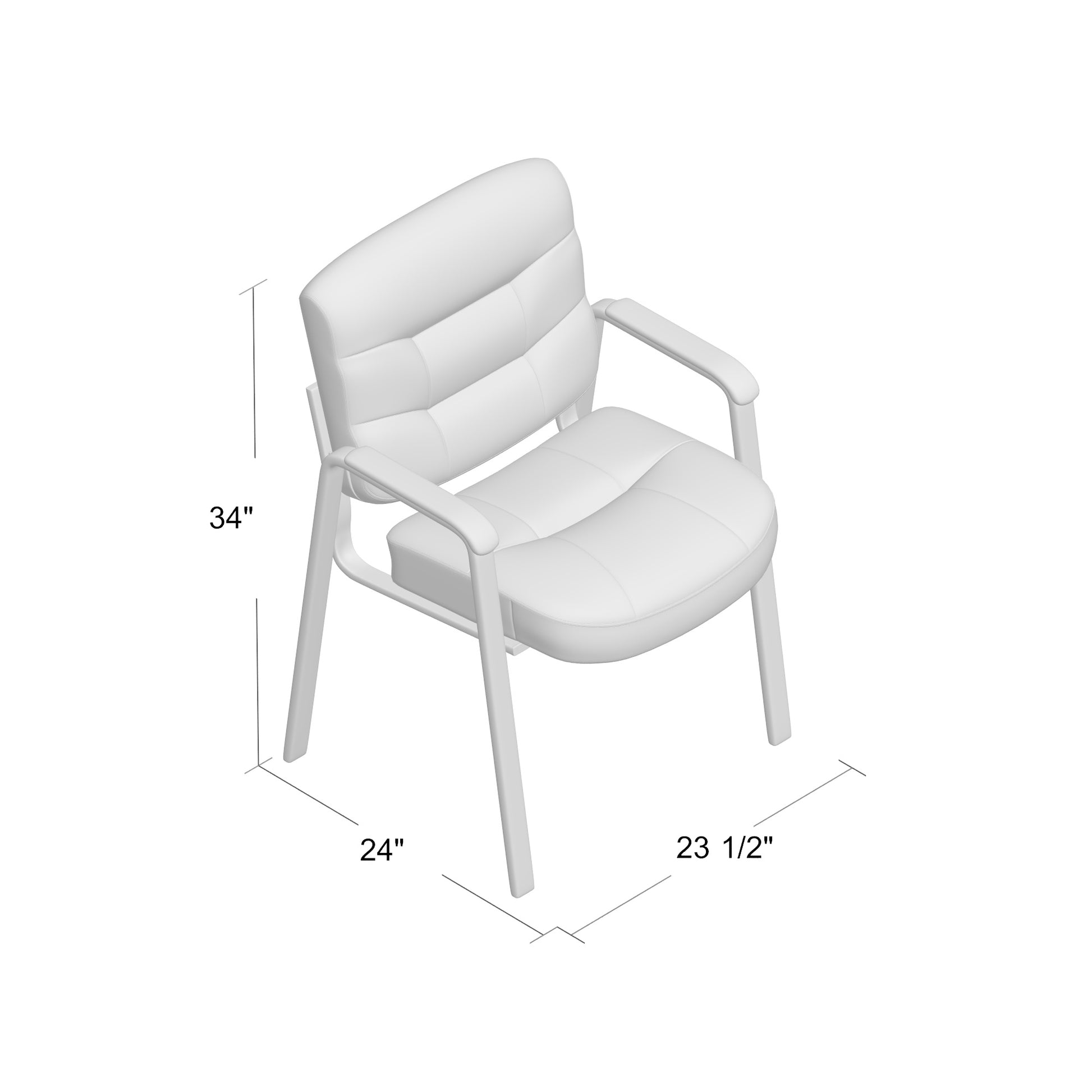 Boss Executive Mid Back LeatherPlus Guest Chair image 3