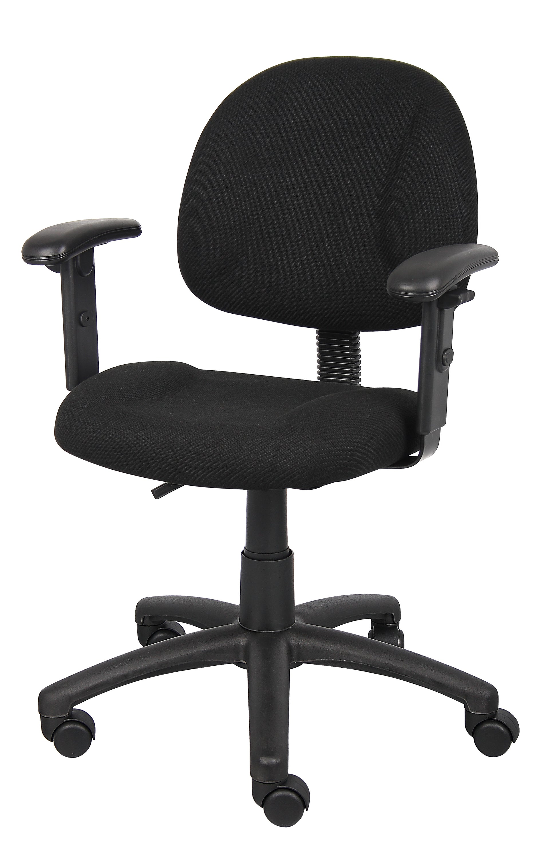 Boss Black  Deluxe Posture Chair W/ Adjustable Arms image 5