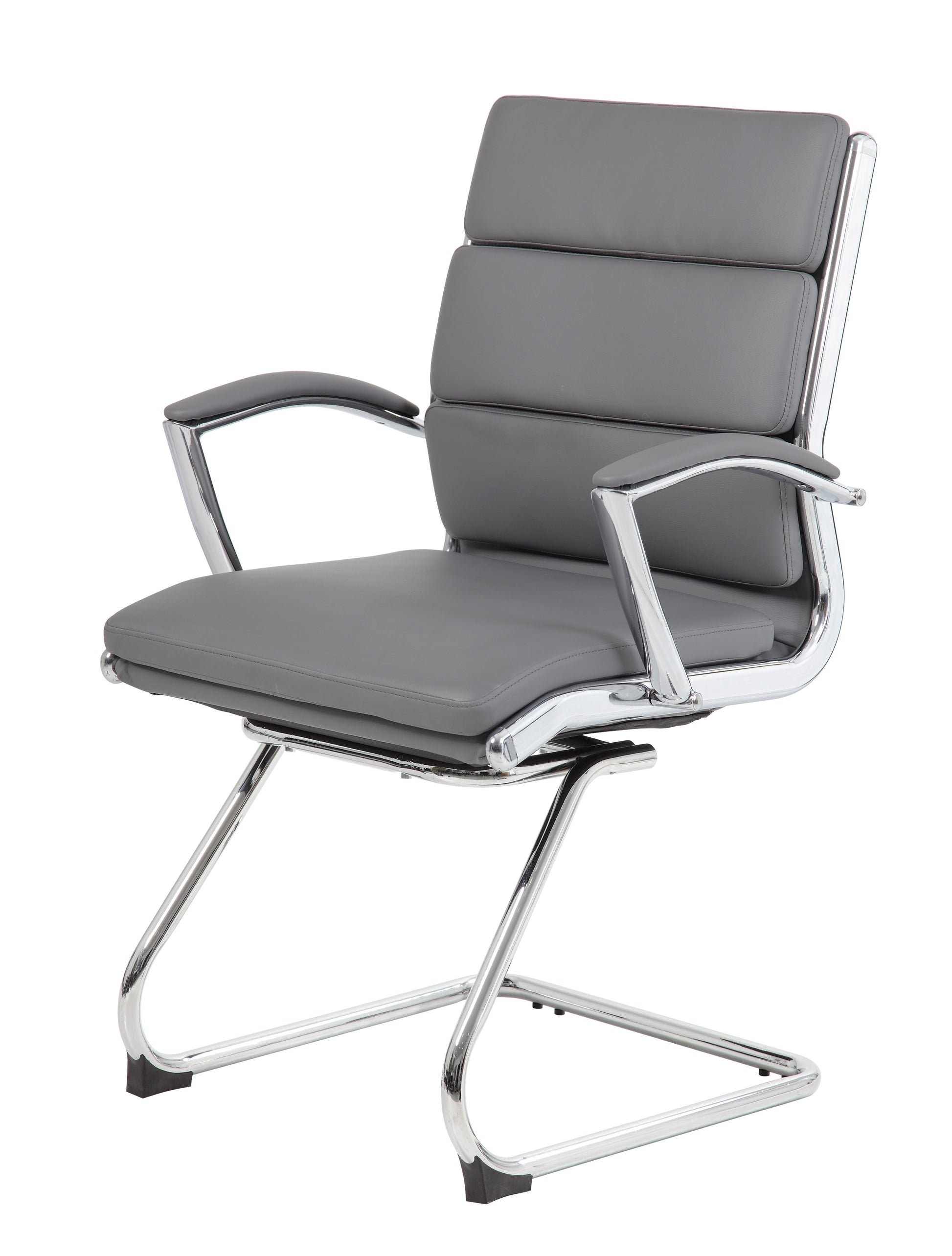 Boss Executive CaressoftPlus Chair with Metal Chrome Finish - Guest Chair image 3