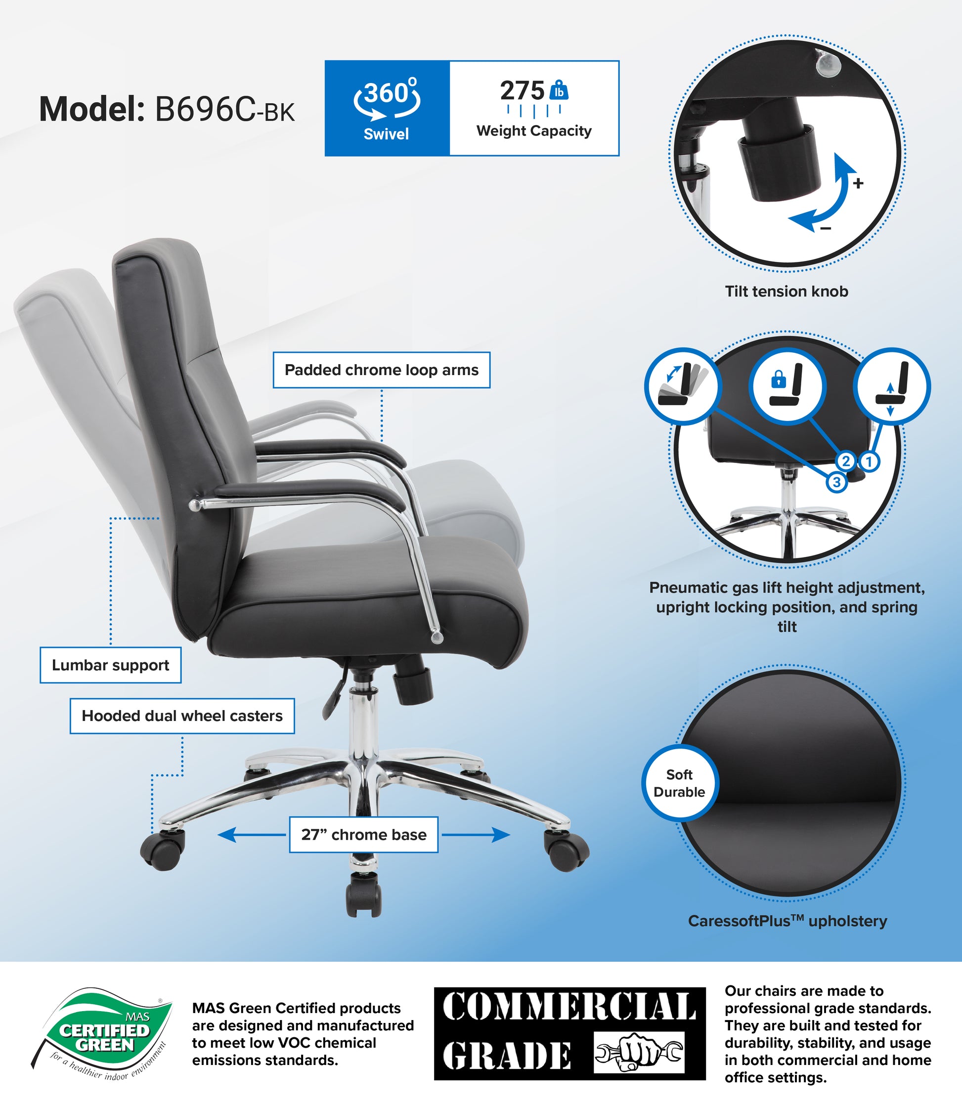 Boss Modern Executive Conference Chair - Black image 3