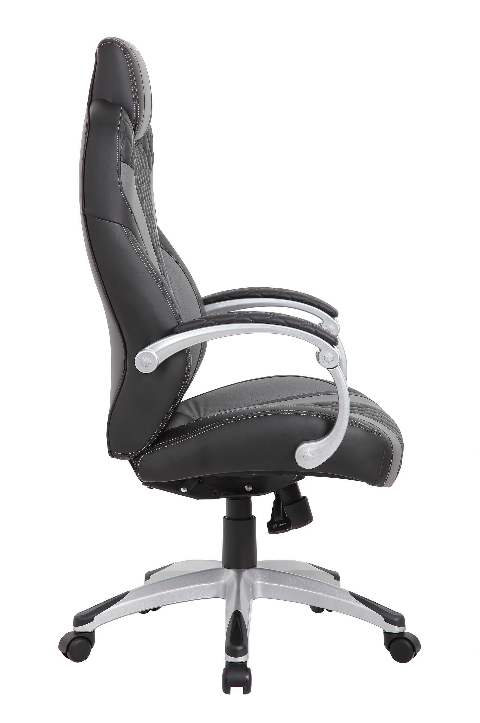 Boss Executive Hinged Arm Chair - Black/Grey image 6