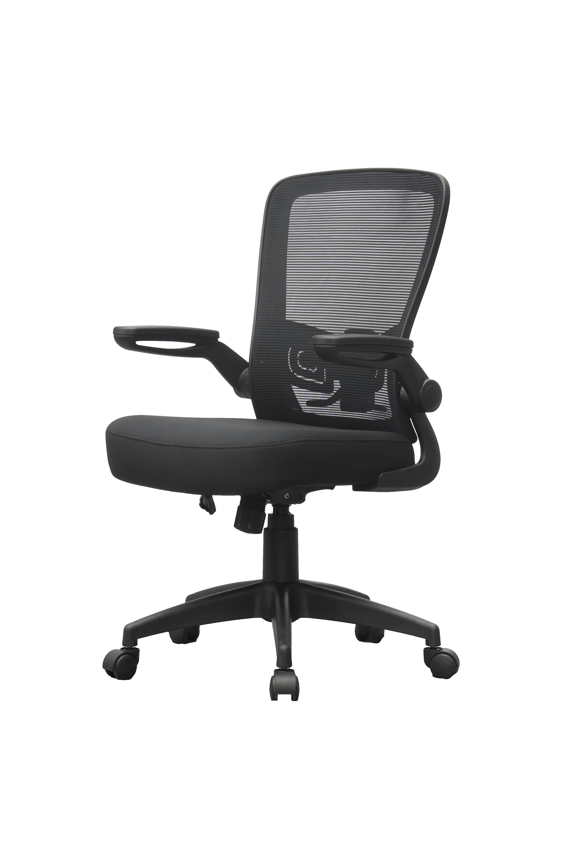 Boss Black Mesh, Flip Arm, Task Chair, Black Frame image 6
